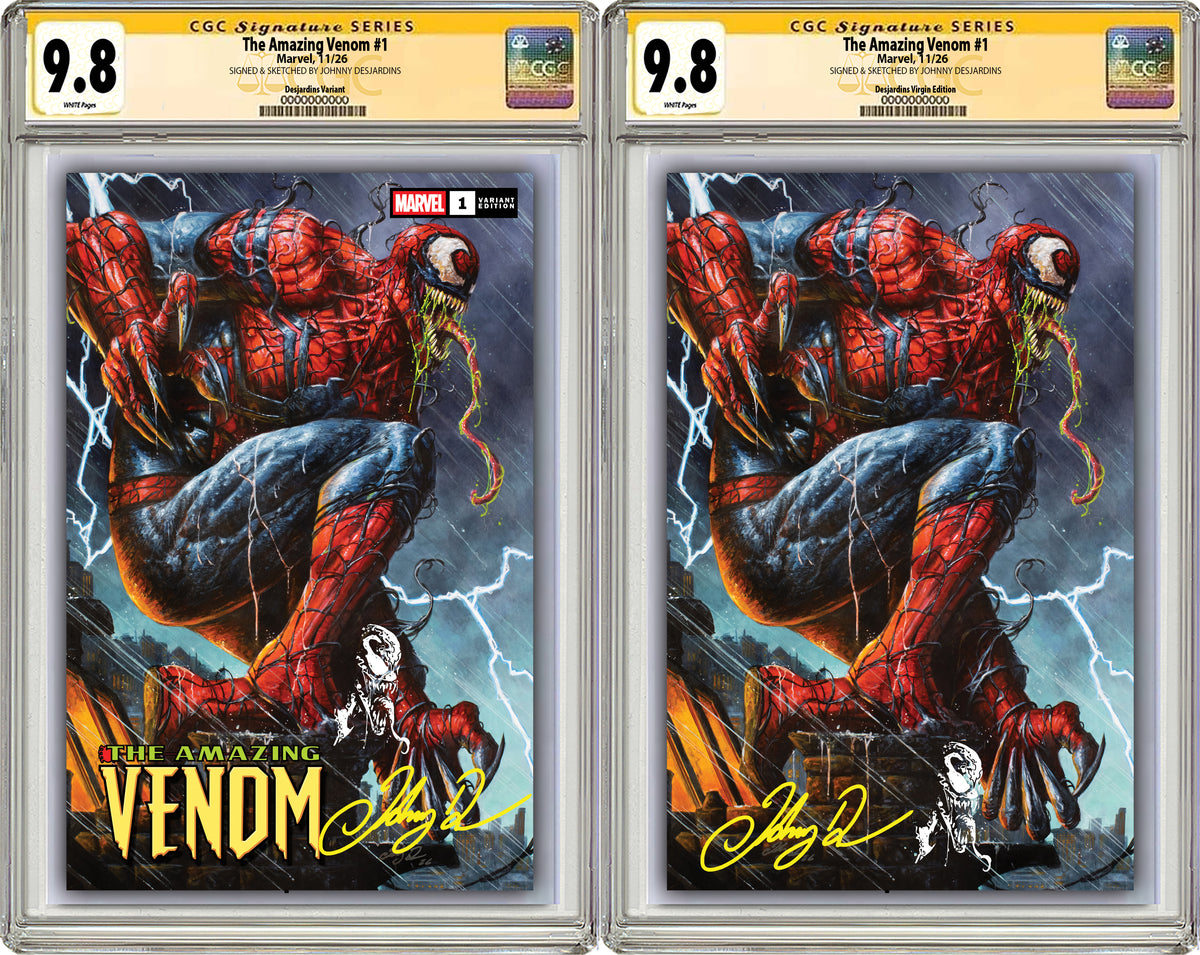 THE AMAZING VENOM #1 JOHNNY DESJARDINS NYCC EXCLUSIVE VARIANT COVERS (CGC GRADED OPTIONS)