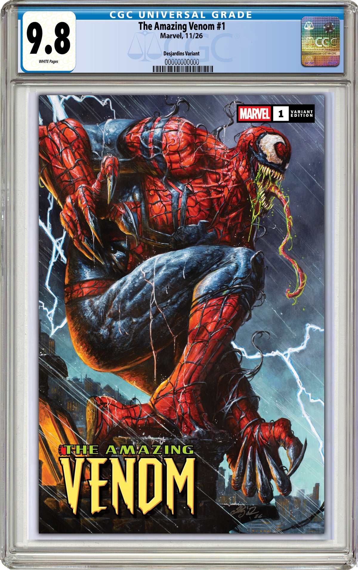 THE AMAZING VENOM #1 JOHNNY DESJARDINS NYCC EXCLUSIVE VARIANT COVERS (CGC GRADED OPTIONS)
