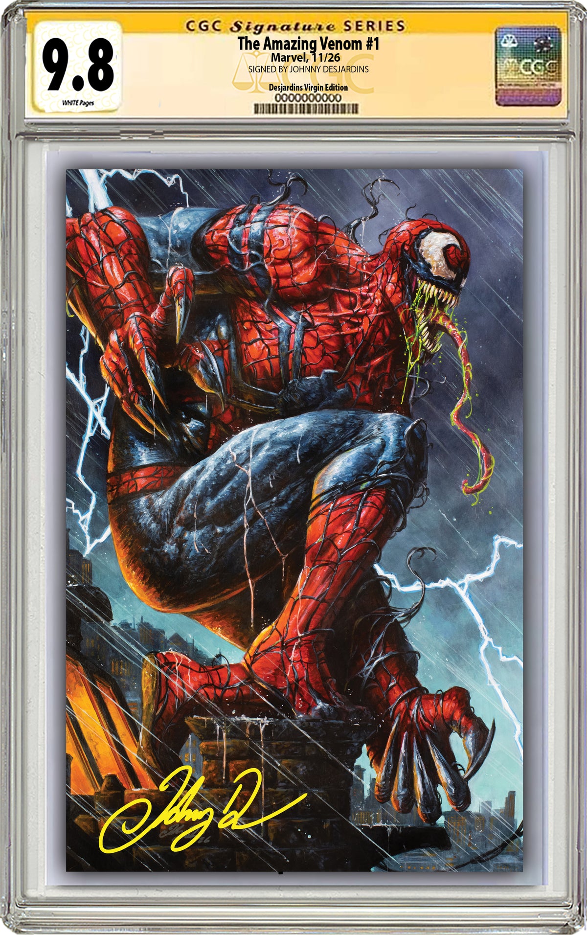 THE AMAZING VENOM #1 JOHNNY DESJARDINS NYCC EXCLUSIVE VARIANT COVERS (CGC GRADED OPTIONS)