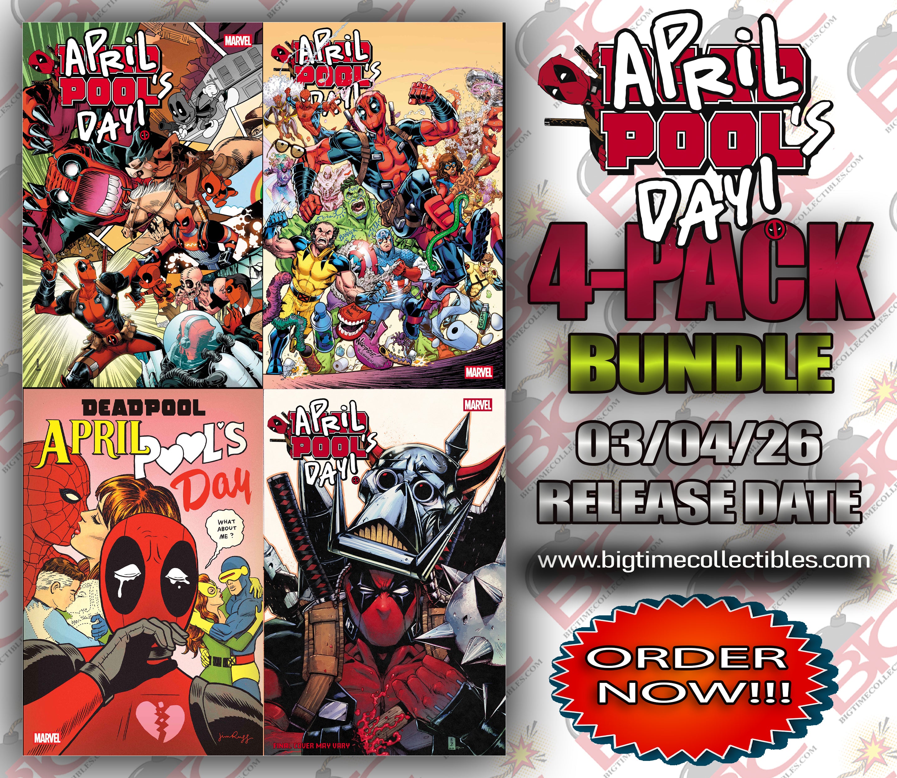DEADPOOL: APRIL POOL'S DAY #1 4-PACK BUNDLE [04-01-26]