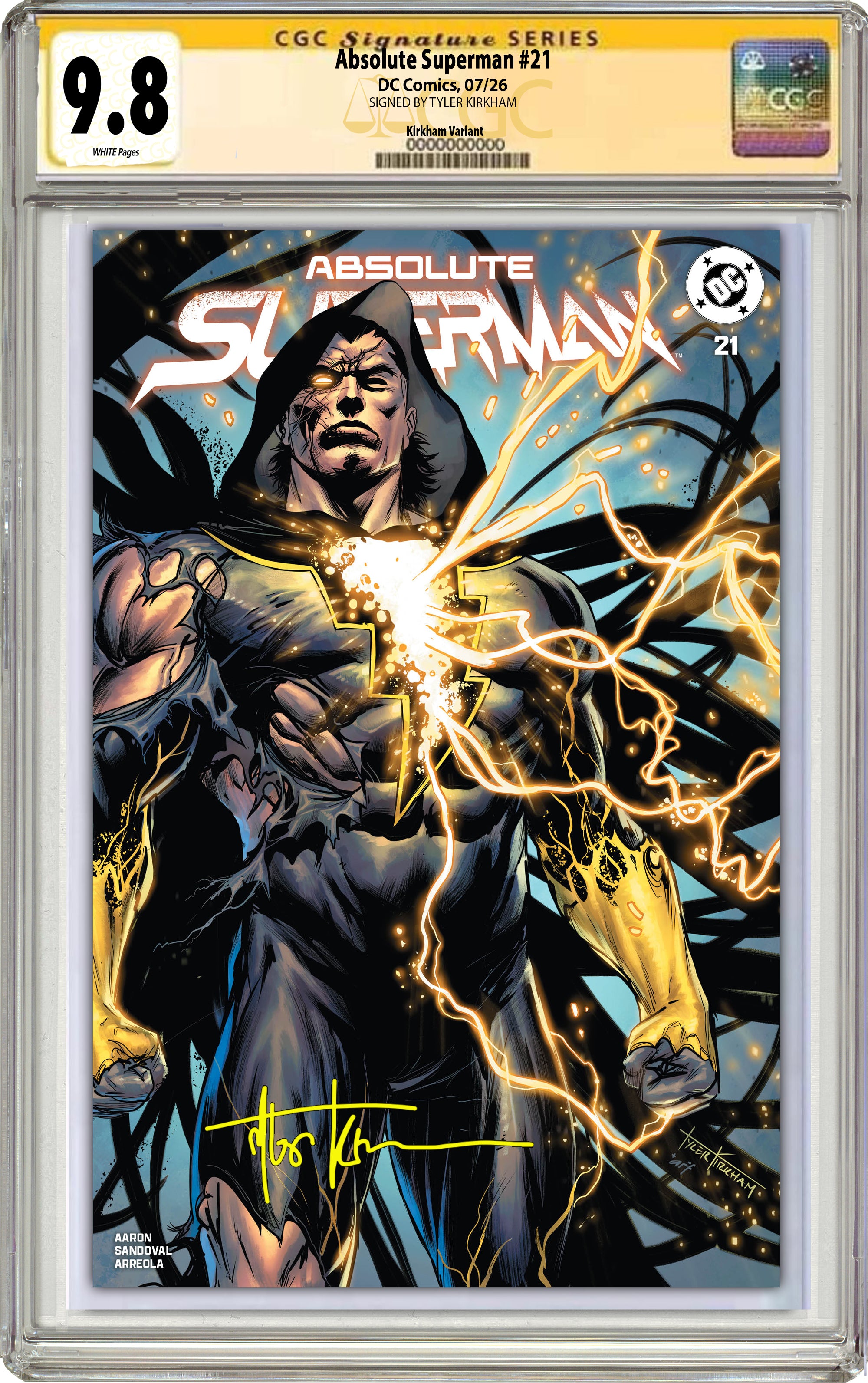 ABSOLUTE SUPERMAN #21 TYLER KIRKHAM SDCC BATTLE DAMAGED EXCLUSIVE VARI