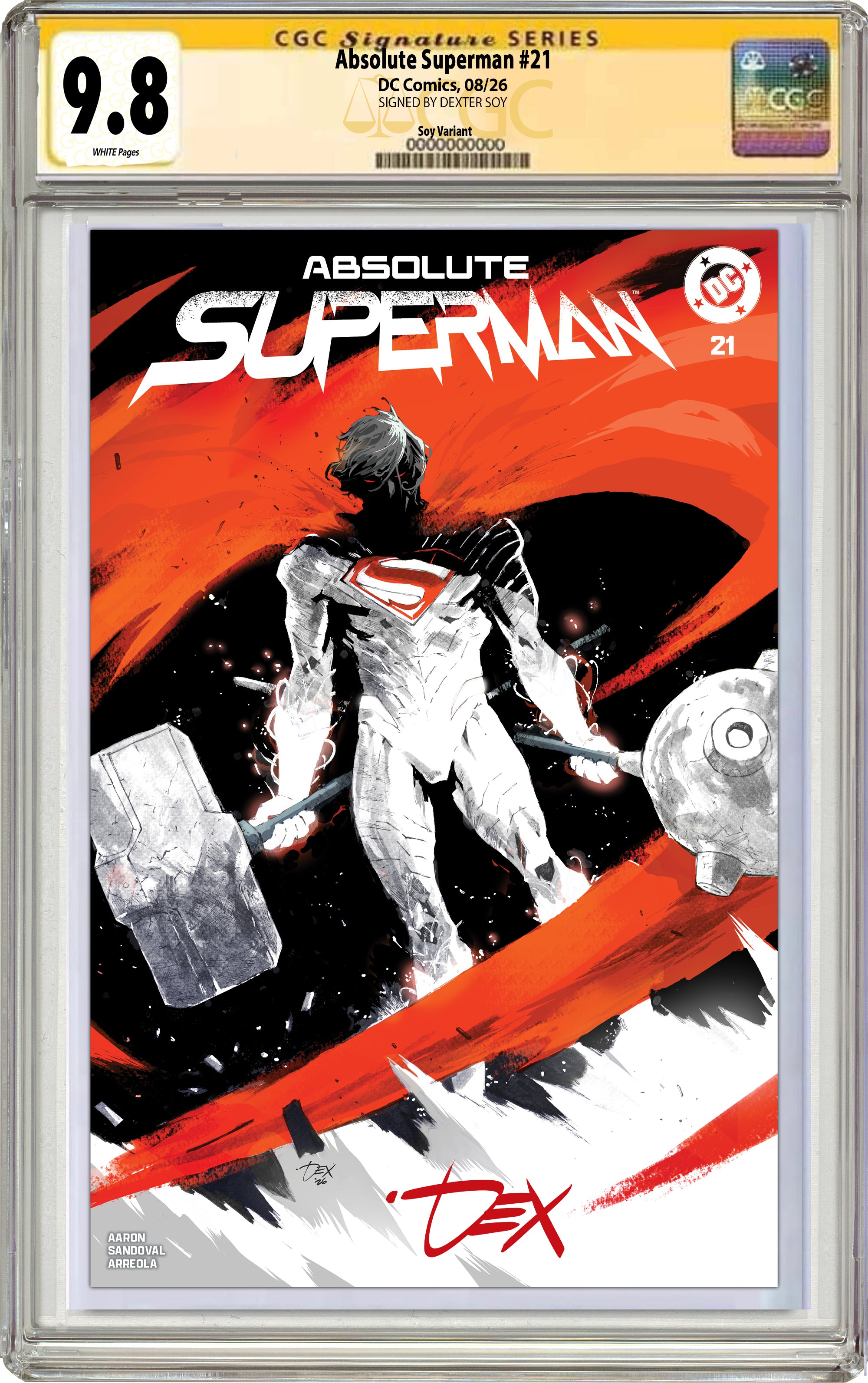 ABSOLUTE SUPERMAN #21 DEXTER SOY SDCC EXCLUSIVE VARIANT COVERS