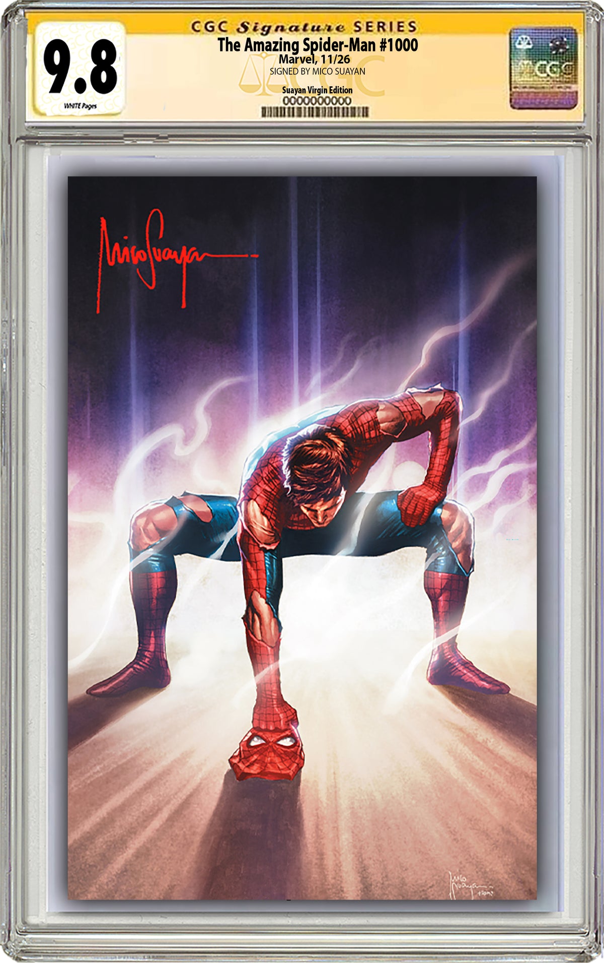 AMAZING SPIDER-MAN #1000 MICO SUAYAN NYCC EXCLUSIVE VARIANT COVERS CGC (GRADED OPTIONS)