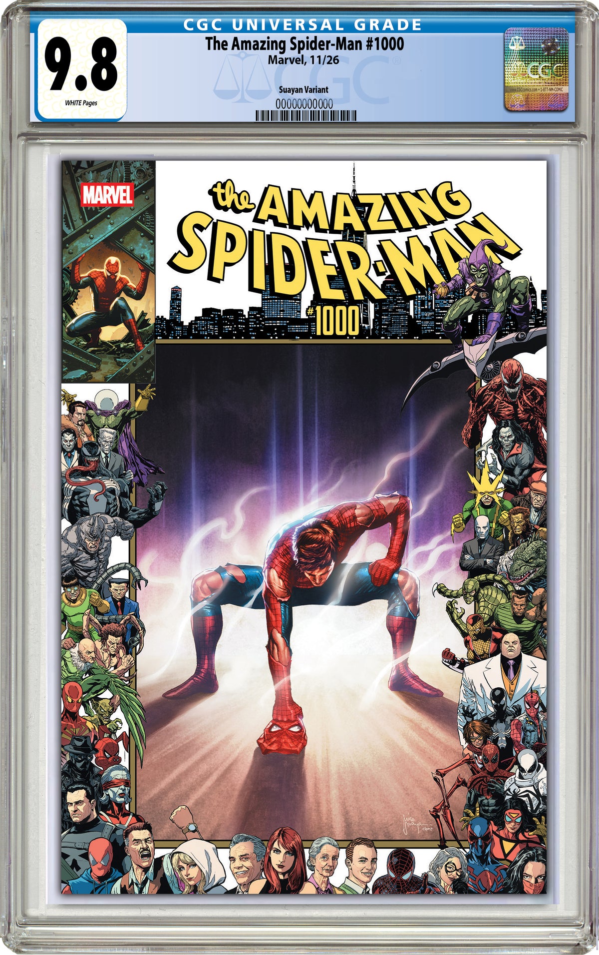 AMAZING SPIDER-MAN #1000 MICO SUAYAN NYCC EXCLUSIVE VARIANT COVERS CGC (GRADED OPTIONS)