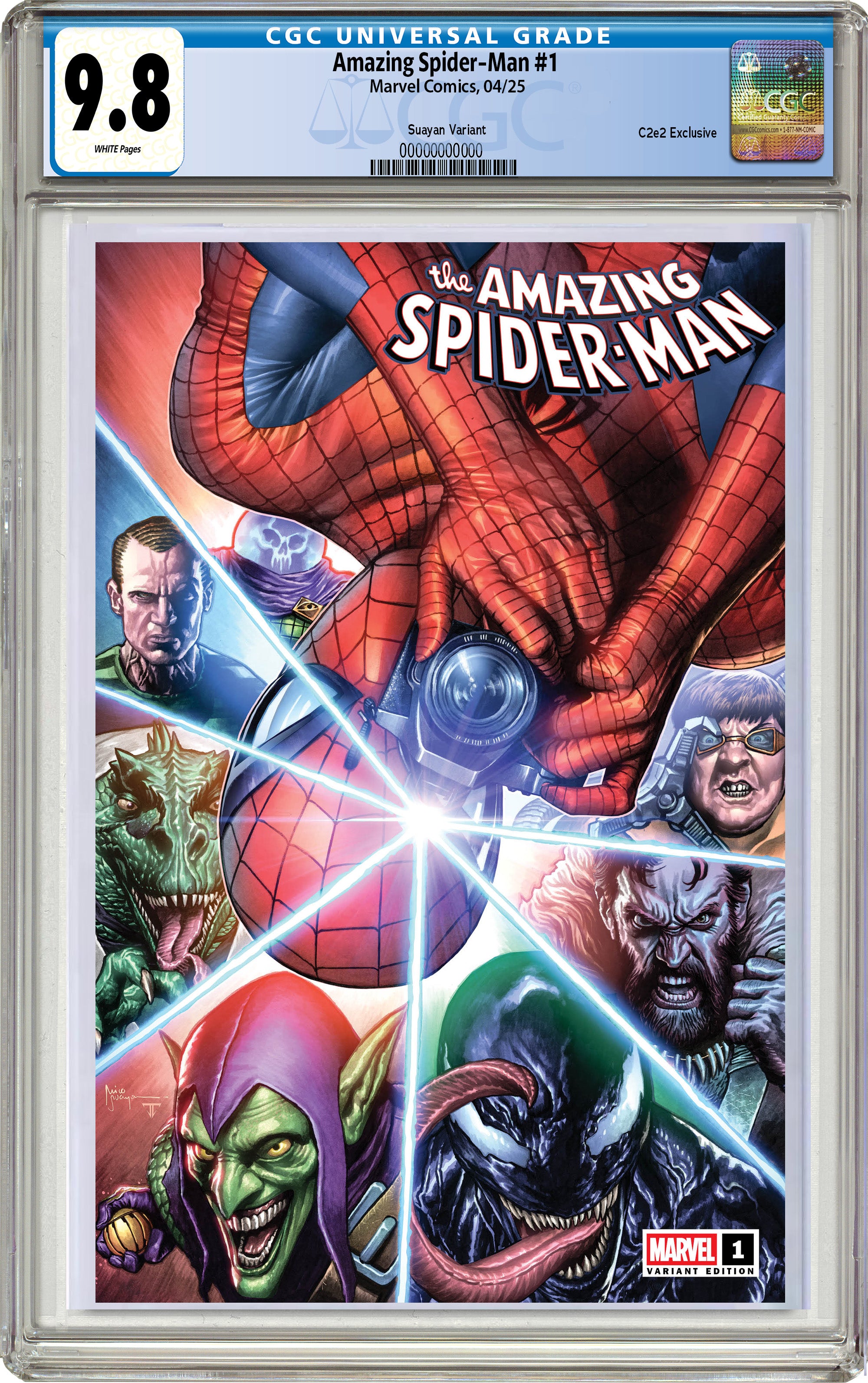 AMAZING SPIDER-MAN #1 MICO SUAYAN C2E2 EXCLUSIVE "SNAP SHOT!!!" VARIANT OPTIONS  04-09-25