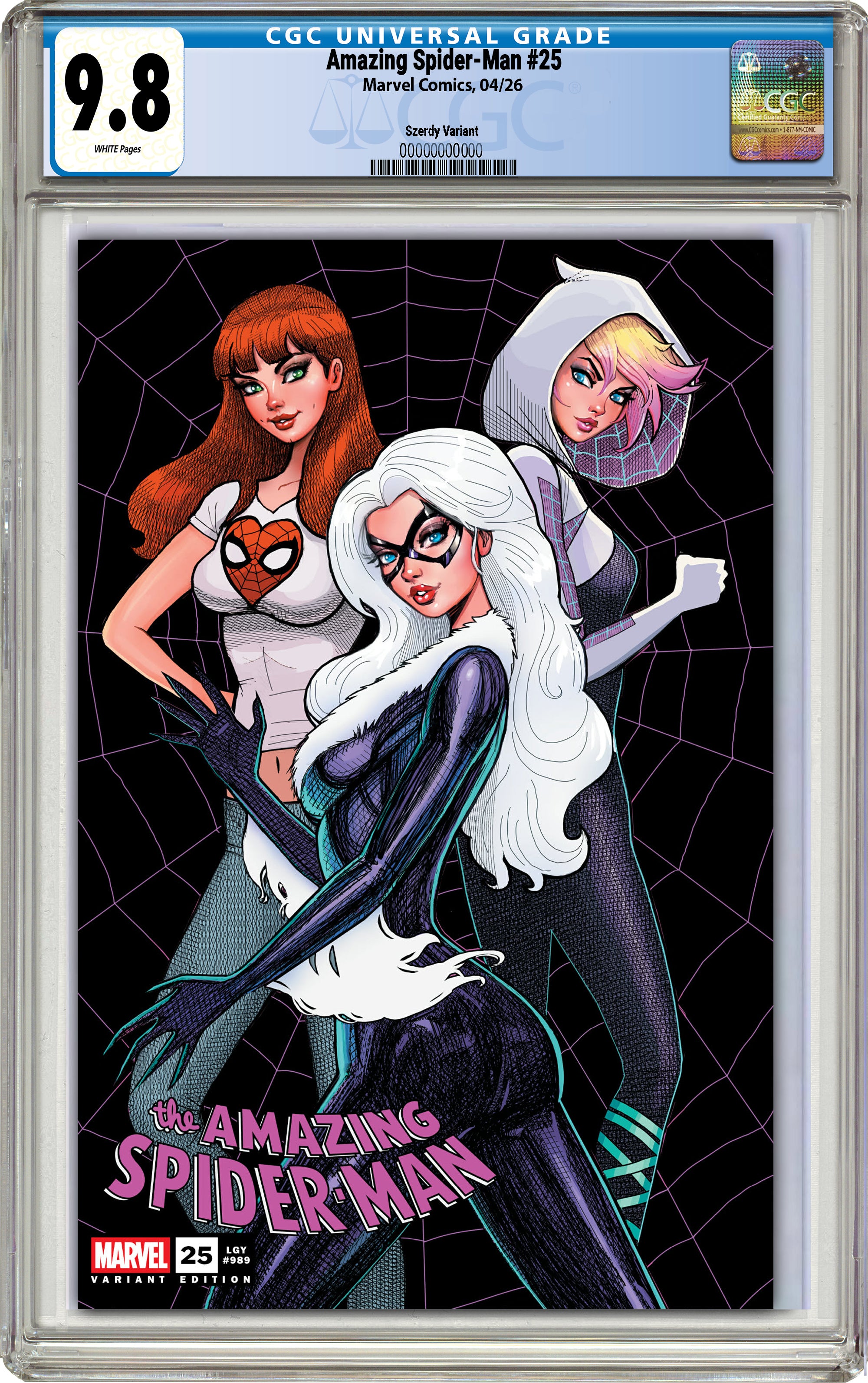 AMAZING SPIDER-MAN #25 NATHAN SZERDY EXCLUSIVE VARIANT COVERS [03-25-2