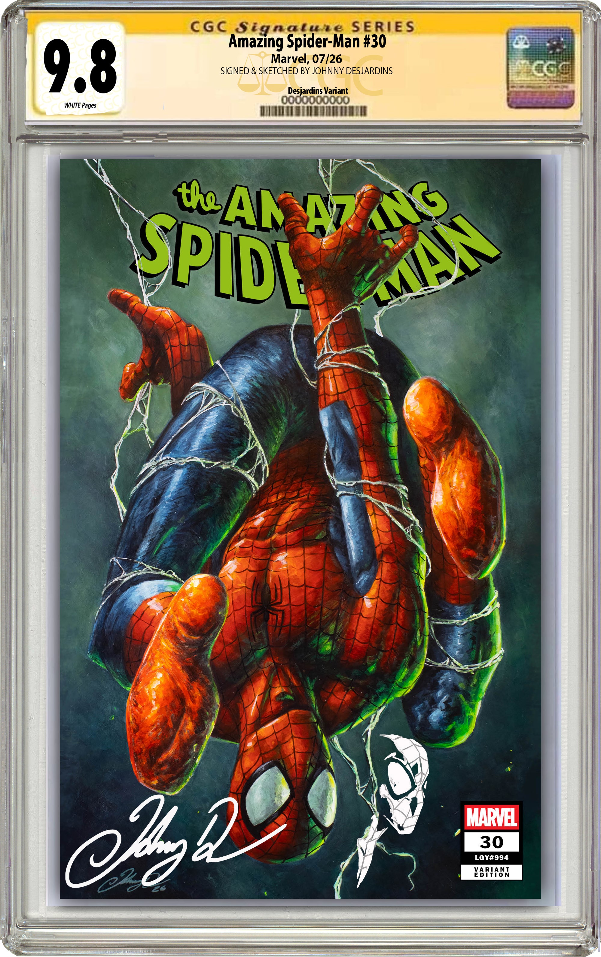 AMAZING SPIDER-MAN #30 JOHNNY DESJARDINS HEROES CON EXCLUSIVE VARIANT COVERS