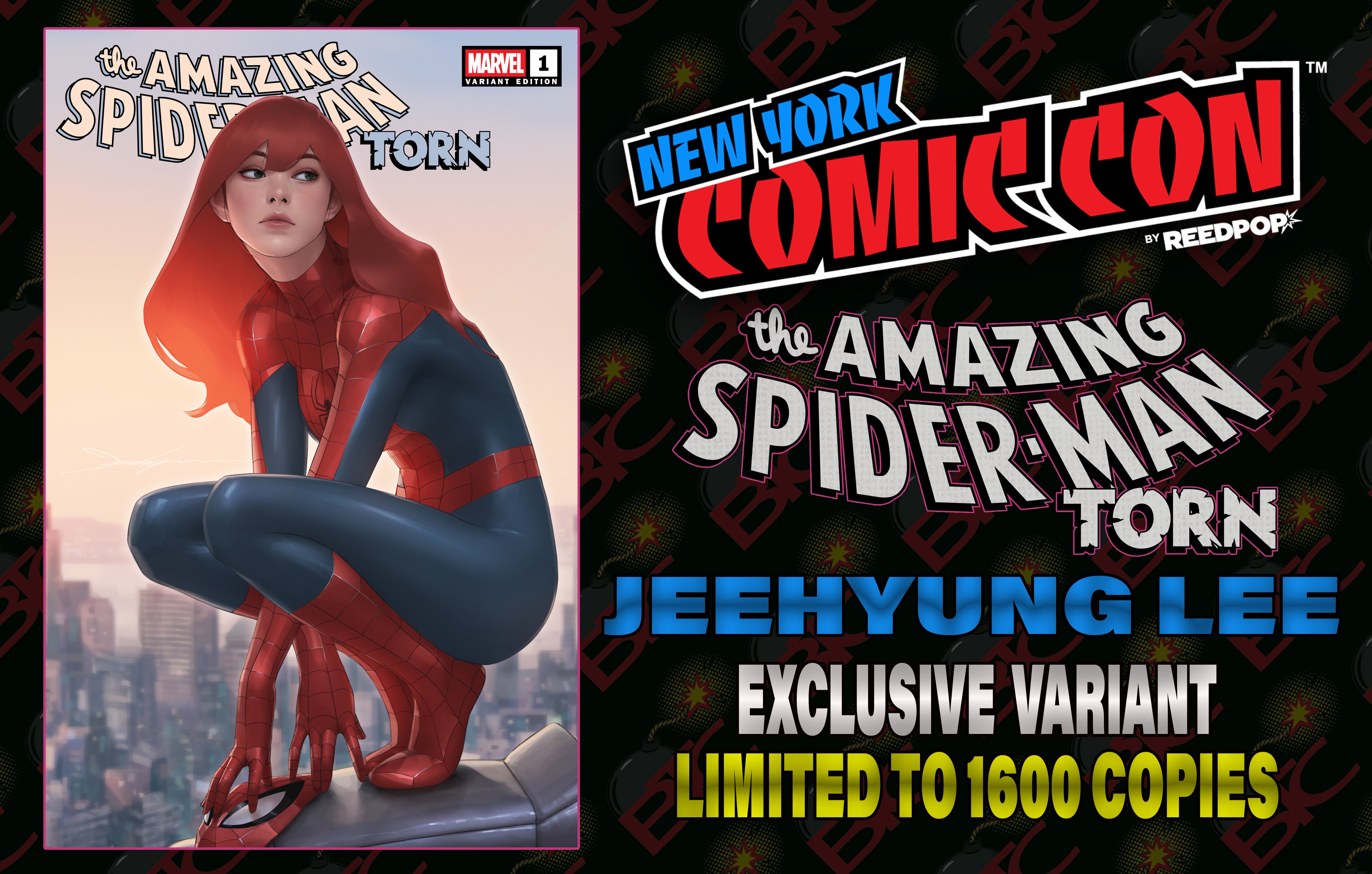 AMAZING SPIDER-MAN: TORN #1 JEEHYUNG LEE NYCC EXCLUSIVE VARIANT OPTIONS