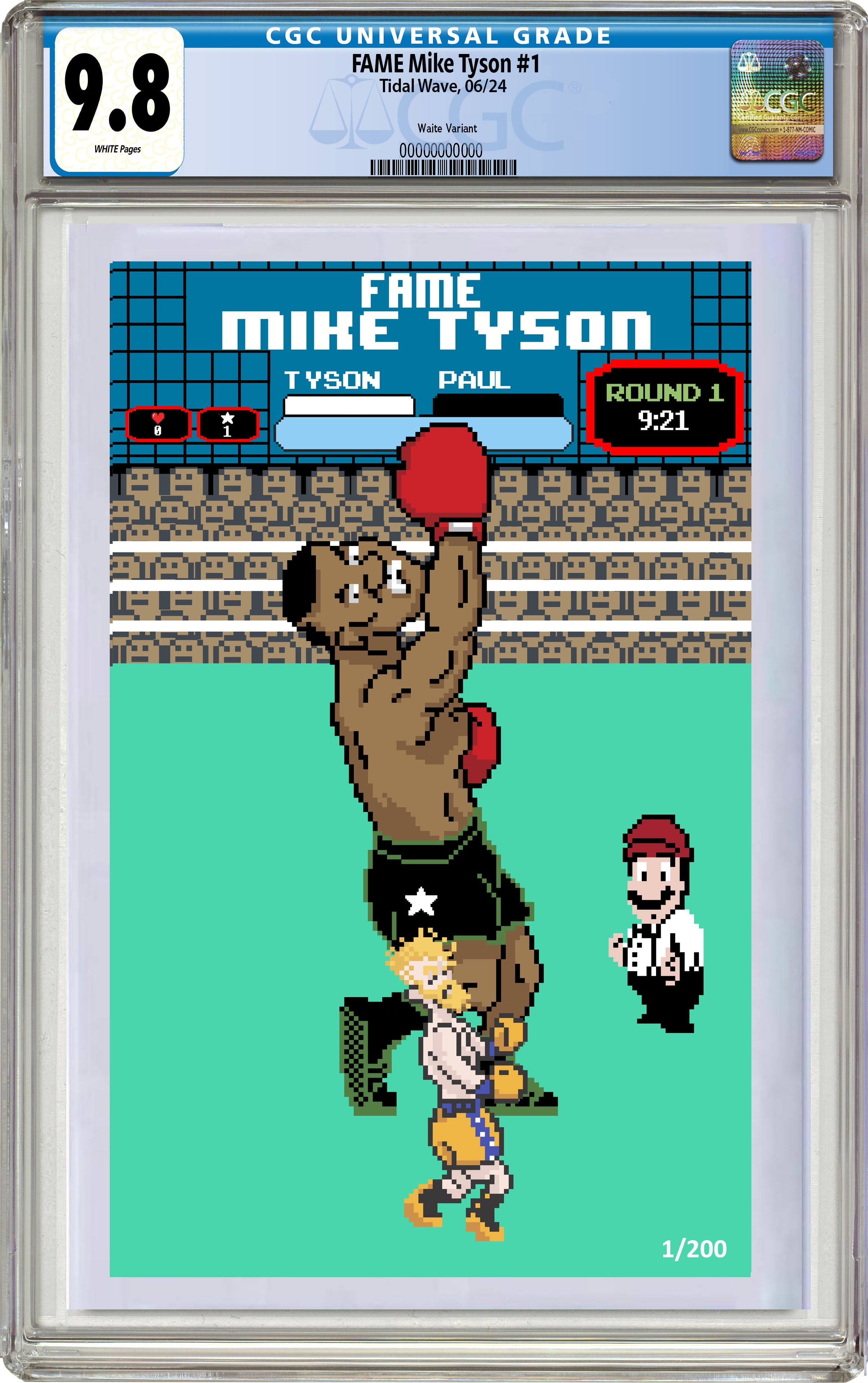 MIKE TYSON #1 MATTHEW WAITE PUNCH-OUT FANEXPO DALLAS EXCLUSIVE OPTIONS