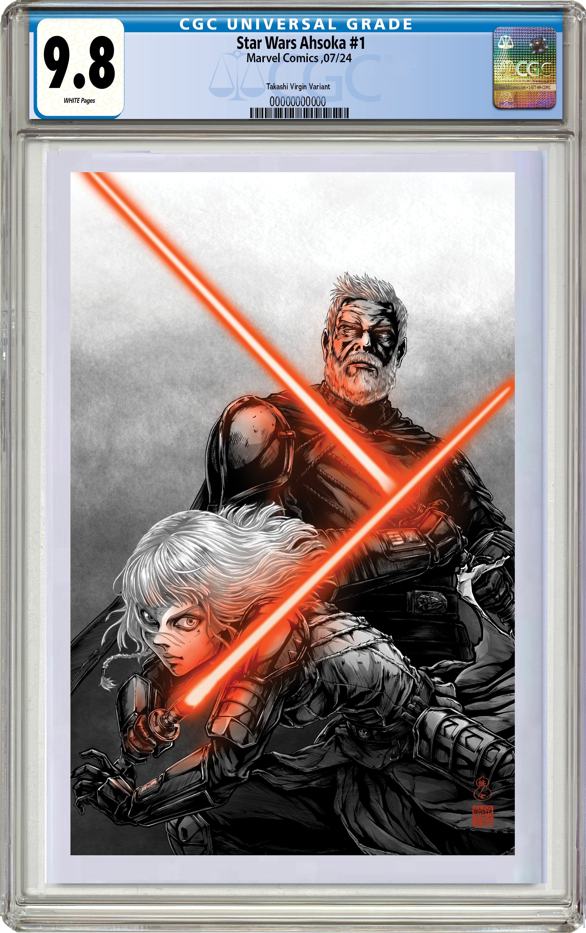 STAR WARS: AHSOKA #1 TAKASHI OKAZAKI LIMITED EDITION EXCLUSIVE VARIANT COVERS 07-10-24