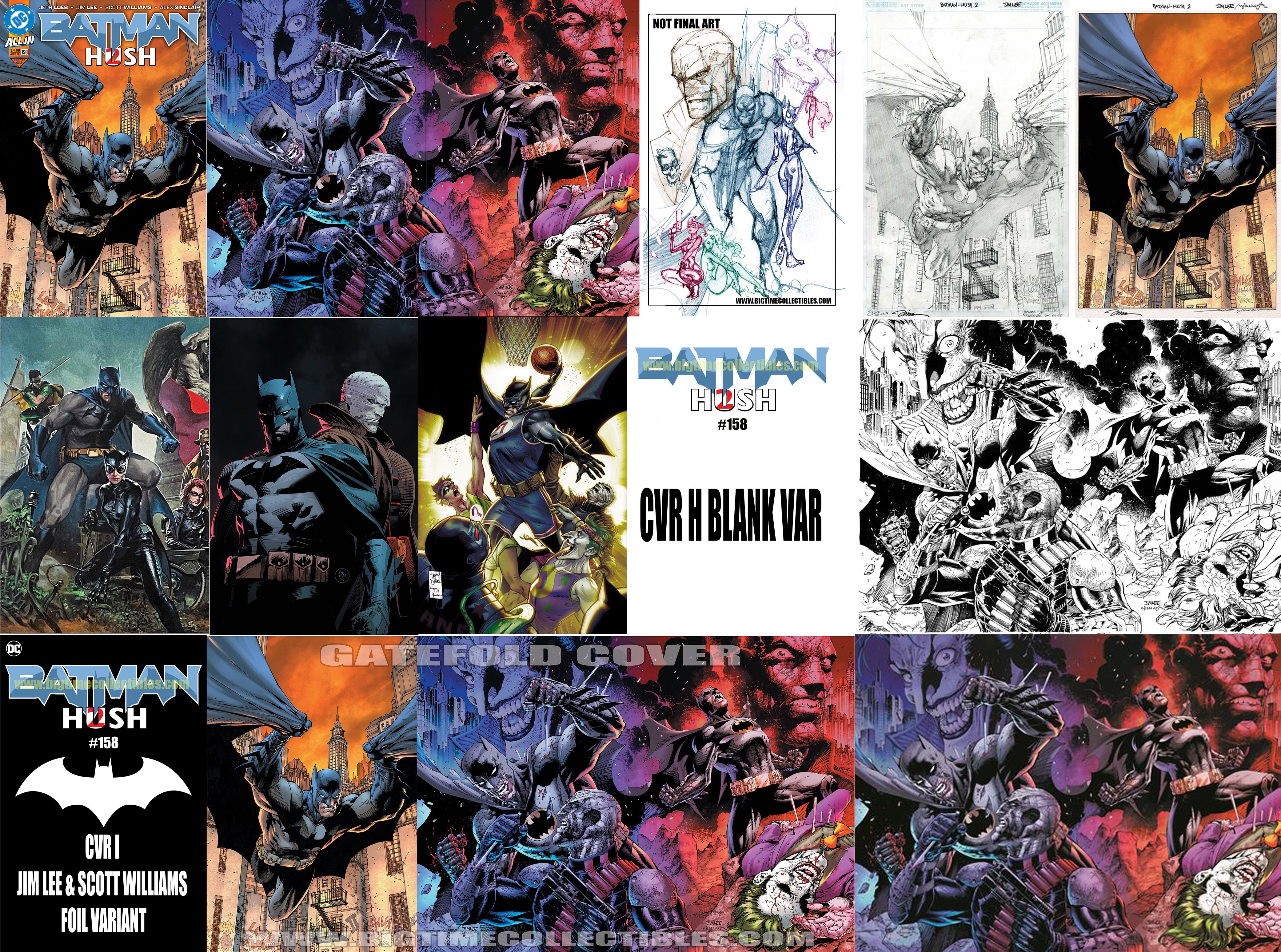 BATMAN #158 ULTIMATE BUNDLE CVR A-K & (1) 1:1000, (1) 1:608 JIM LEE, (1) 1:608 JEPH LOEB, (1) 1:250, (1) 1:100, (1) 1:50, (1) 1:25 -- [Expected In Stock Date : 03-26-25]