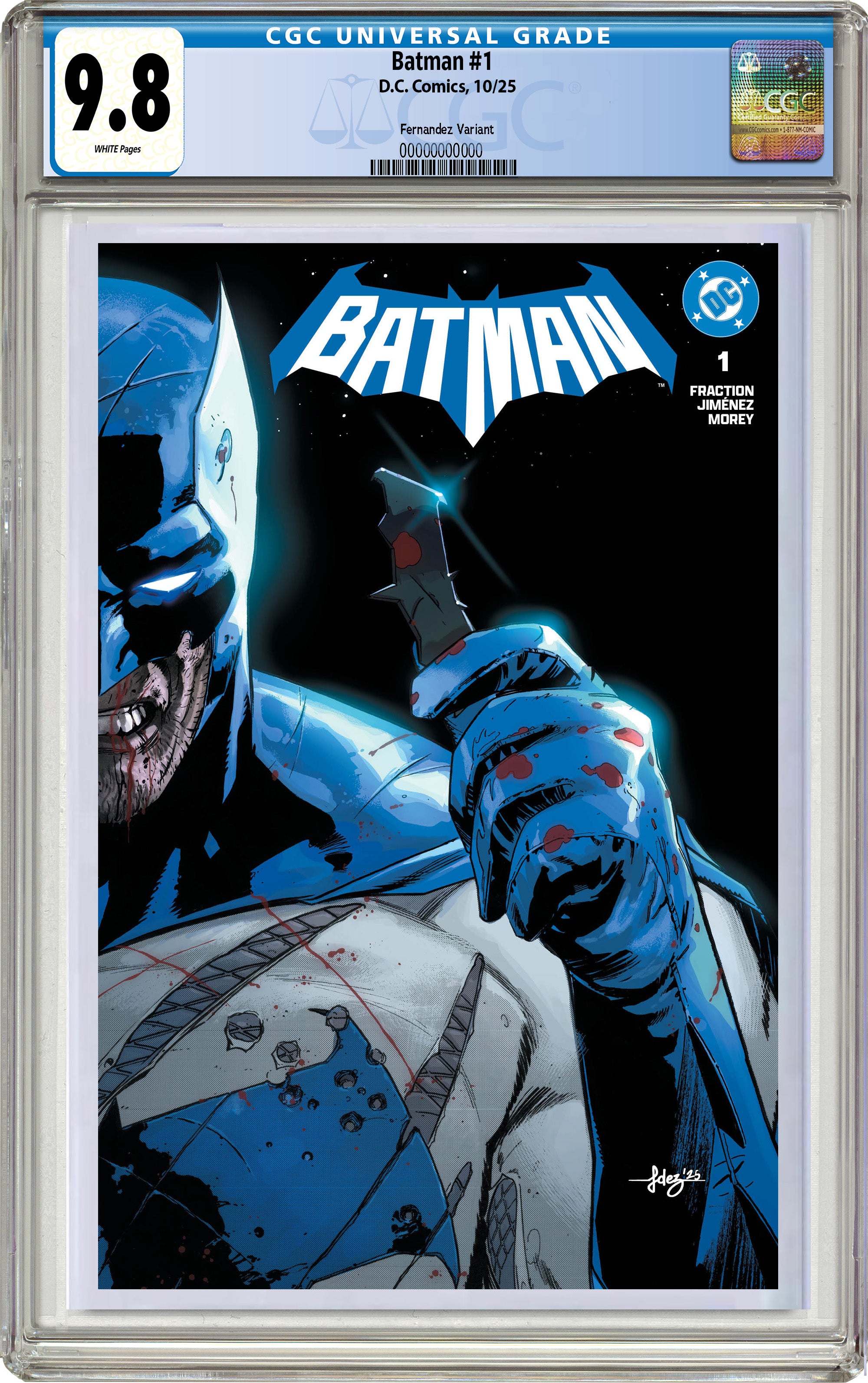 BATMAN #1 JAVIER FERNANDEZ NYCC BATTLE DAMAGED EXCLUSIVE VARIANT COVER