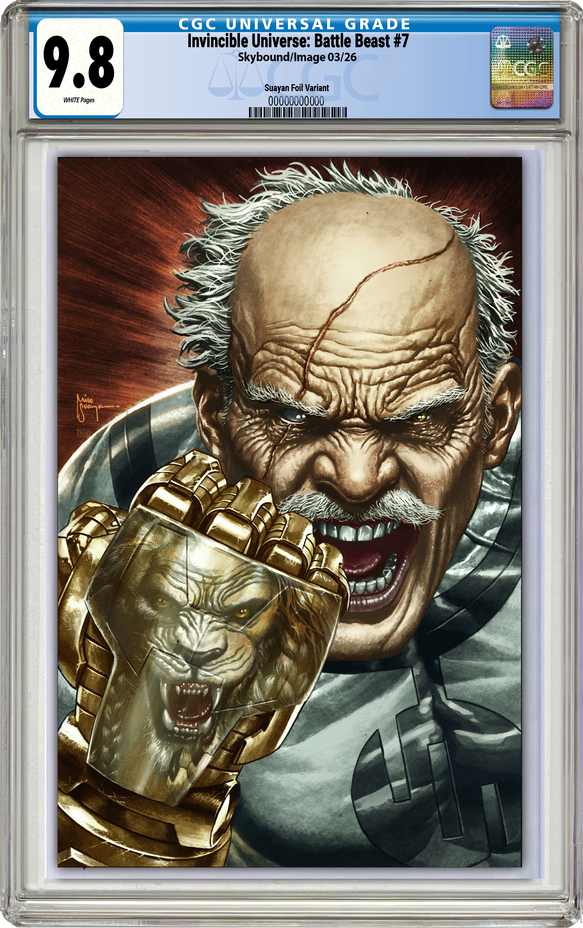 INVINCIBLE UNIVERSE BATTLE BEAST #7 MICO SUAYAN MEGACON EXCLUSIVE FOIL EDITION