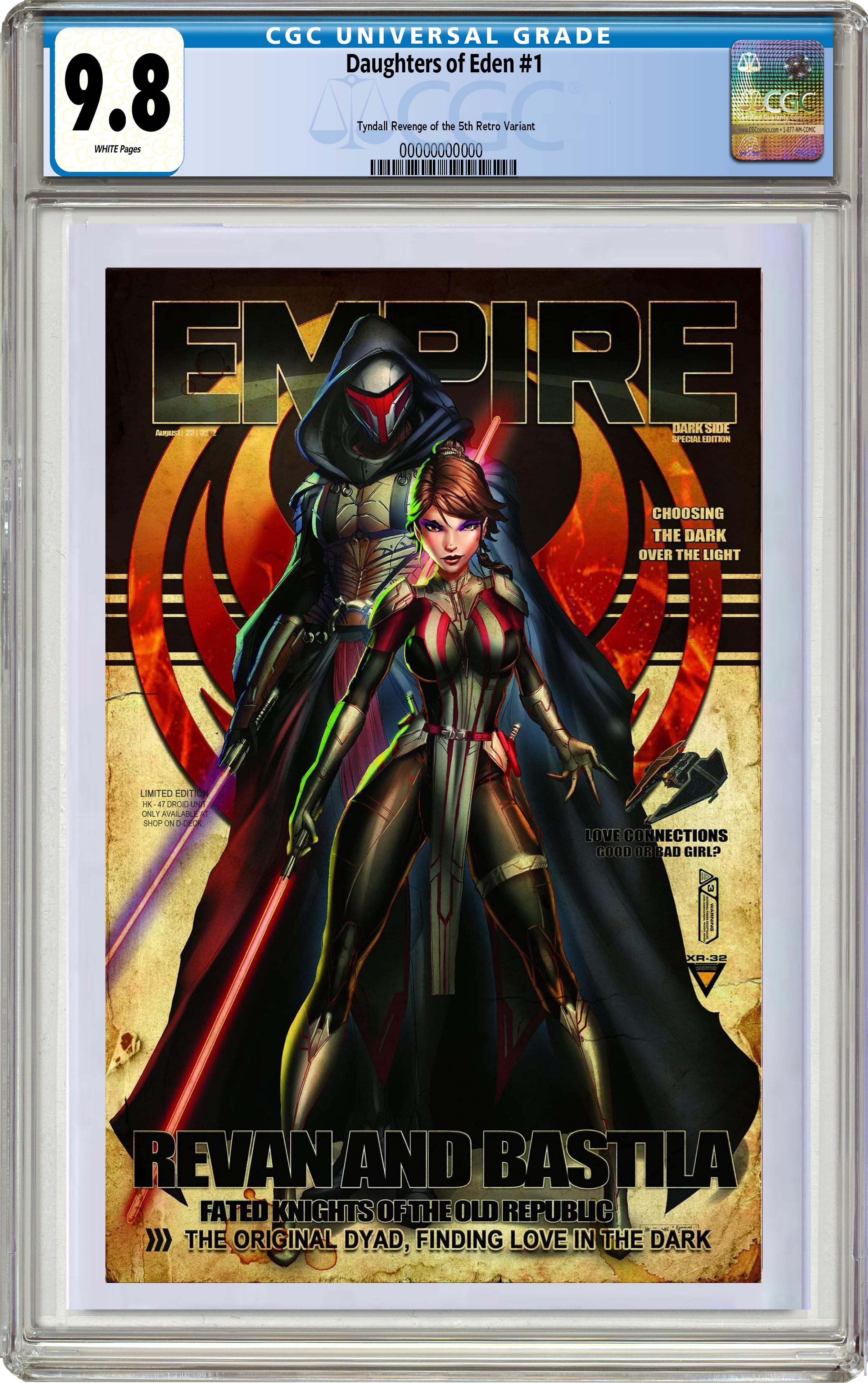 DAUGHTER'S OF EDEN #1 JAMIE TYNDALL REVENGE OF THE 5TH SITH REVAN EXCLUSIVE RETRO VARIANT OPTIONS