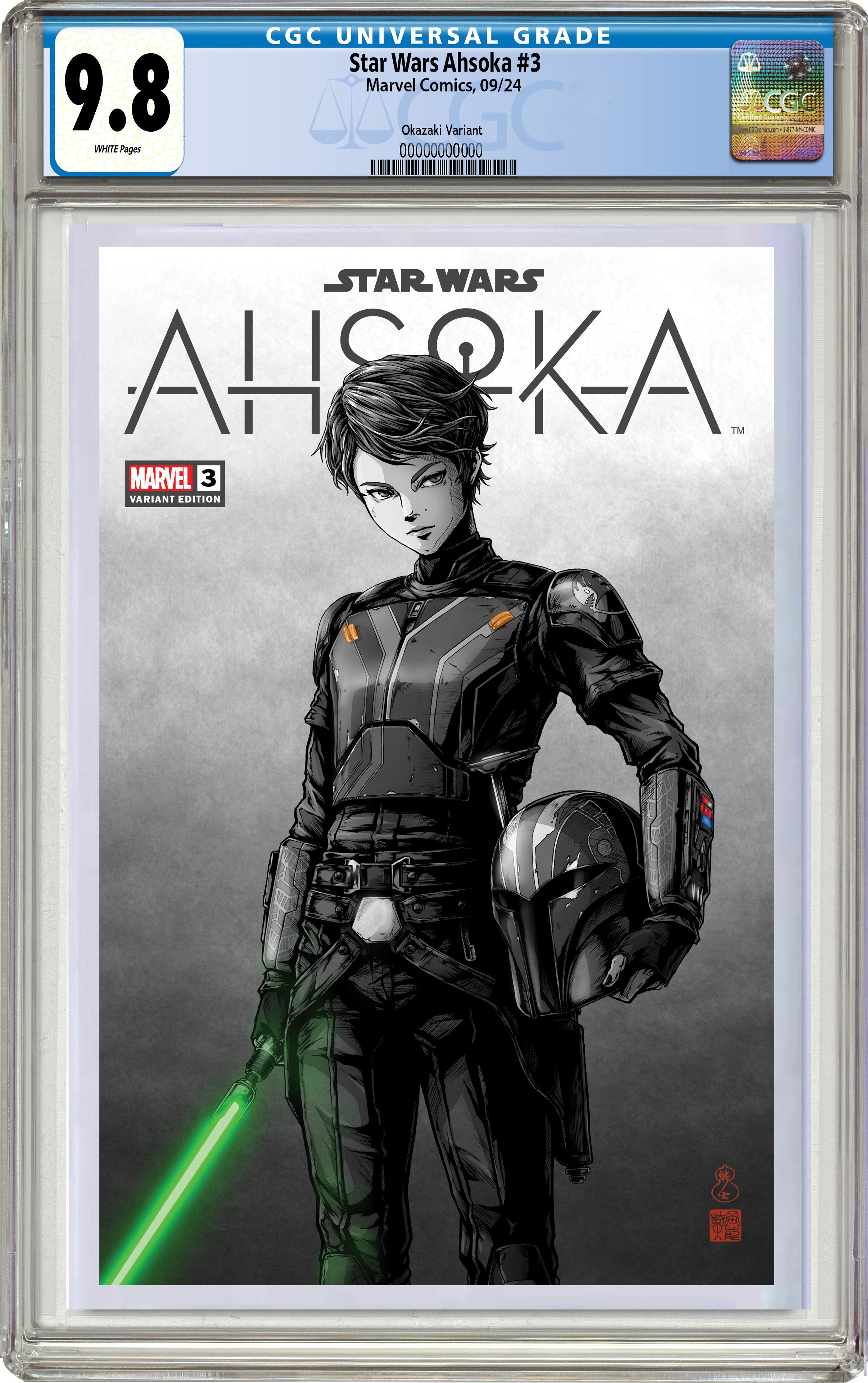 STAR WARS AHSOKA #3 TAKASHI OKAZAKI LIMITED EDITION EXCLUSIVE VARIANT OPTIONS