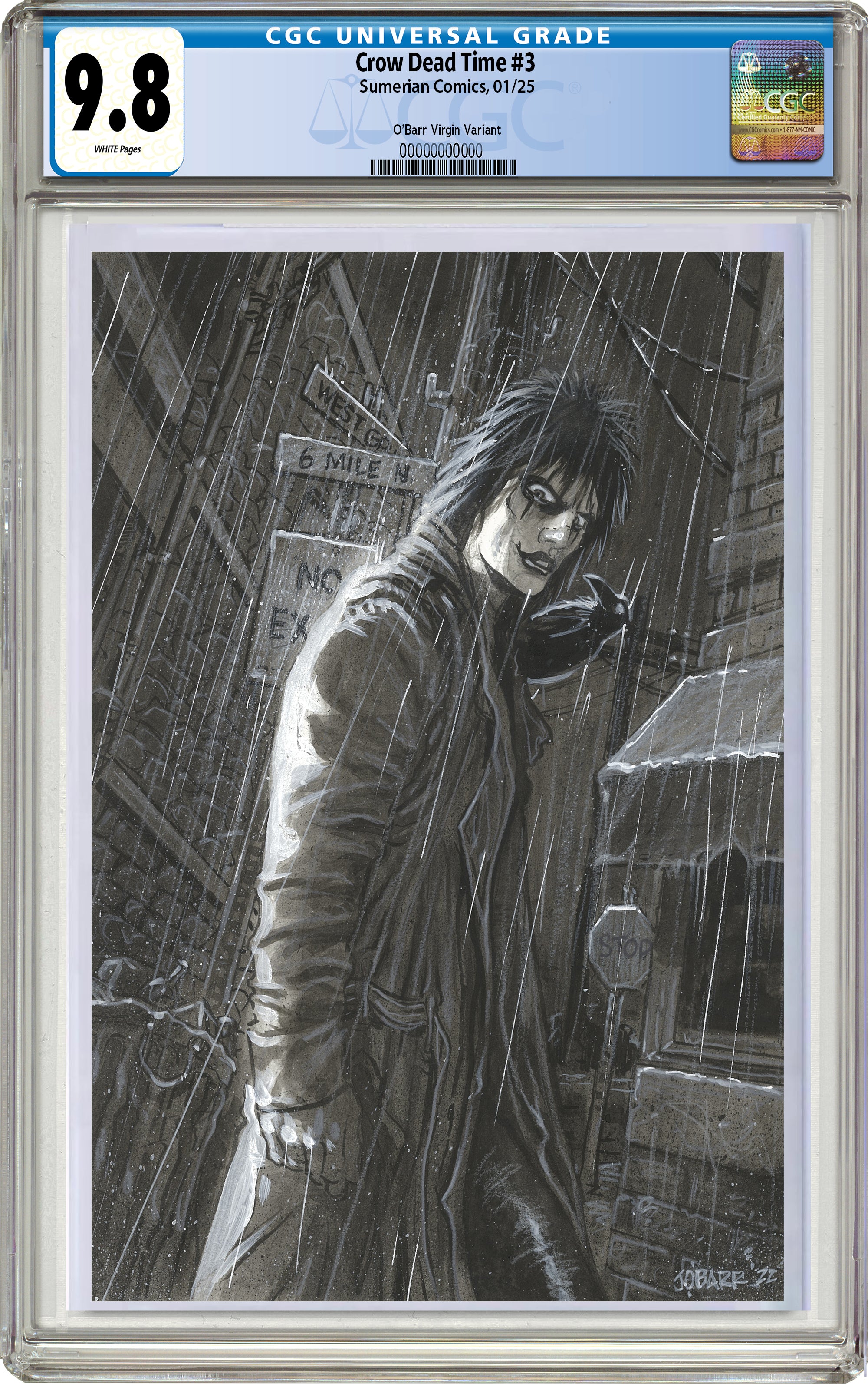 CROW DEAD TIME #3 JAMES O'BARR FANEXPO DALLAS EXCLUSIVE VIRGIN VARIANT OPTIONS