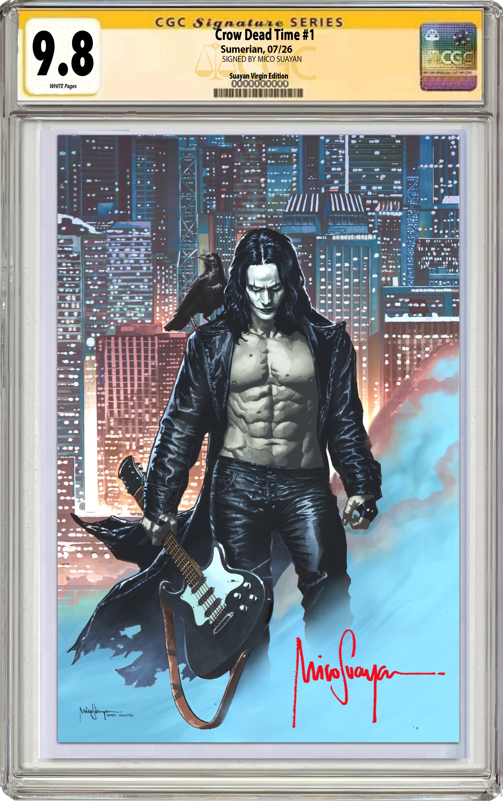 アメコミリーフ Crow: Dead Time #1 CGC 9.8 サイン入り CROW DEAD TIME #1 MICO SUAYAN SDCC ABSOLUTE EDITION