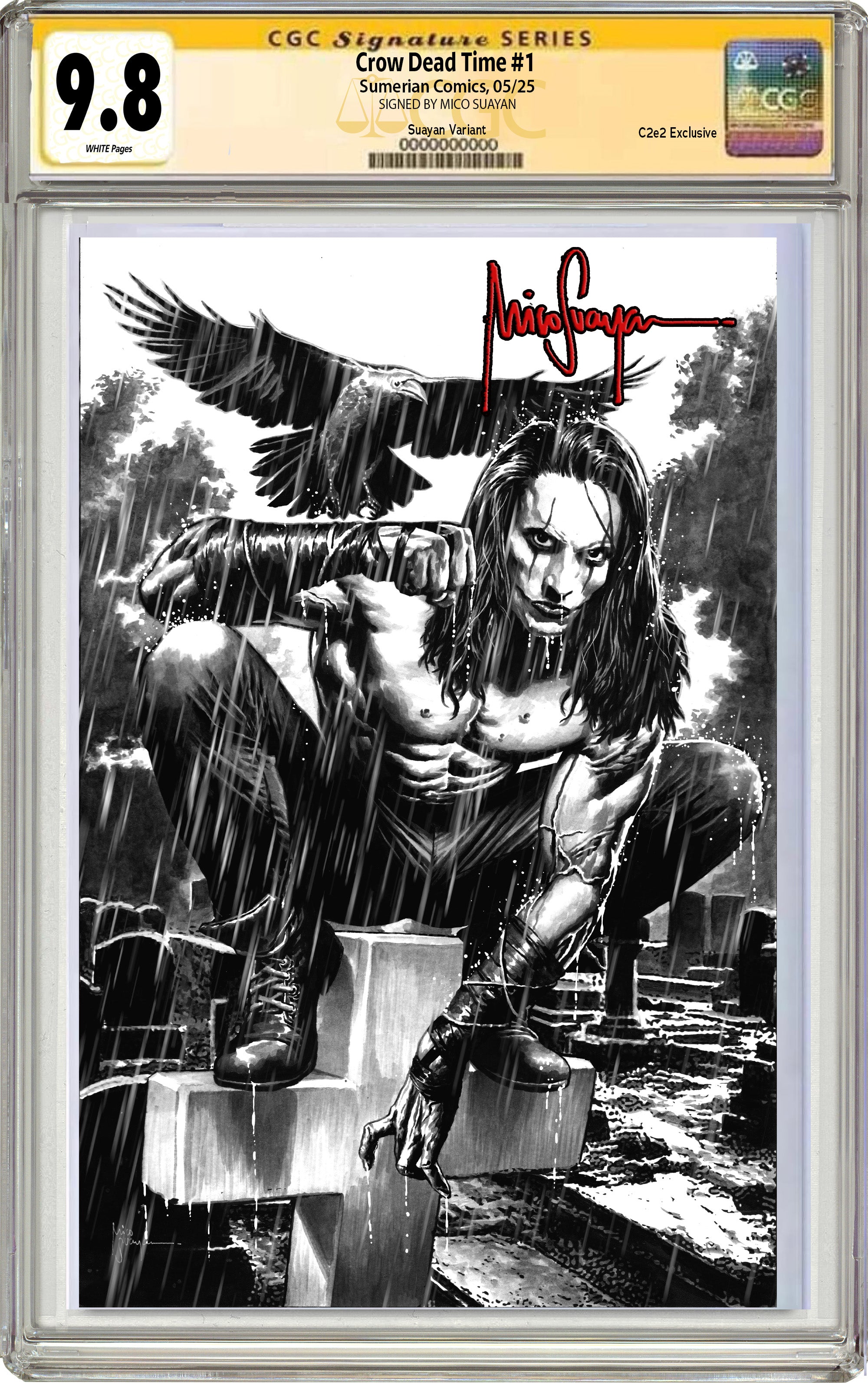 CROW DEAD TIME #1 MICO SUAYAN C2E2 EXCLUSIVE VARIANT COVER