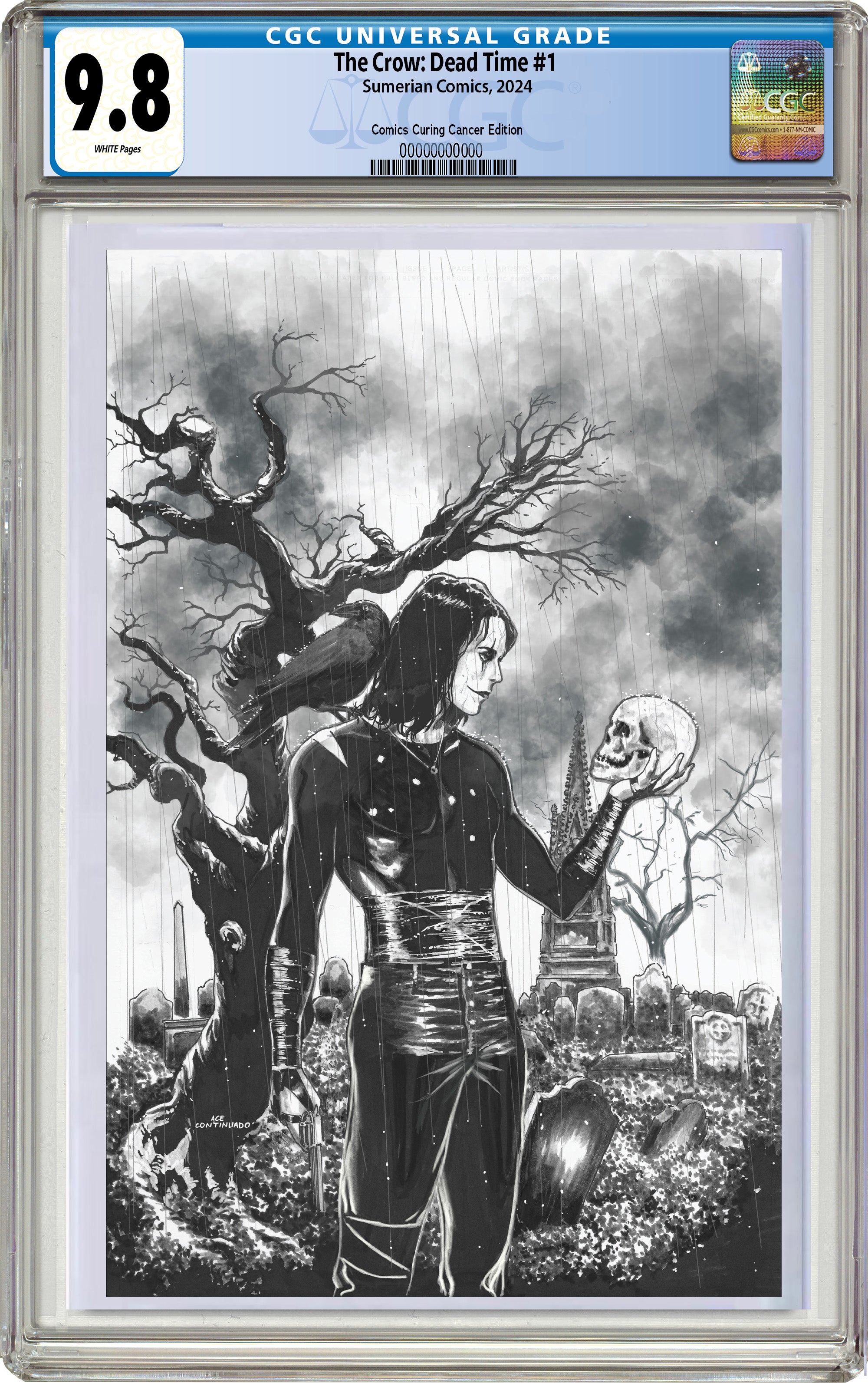 CROW DEAD TIME #1 COMICS CURING CANCER HEROES CON EXCLUSIVE VARIANT