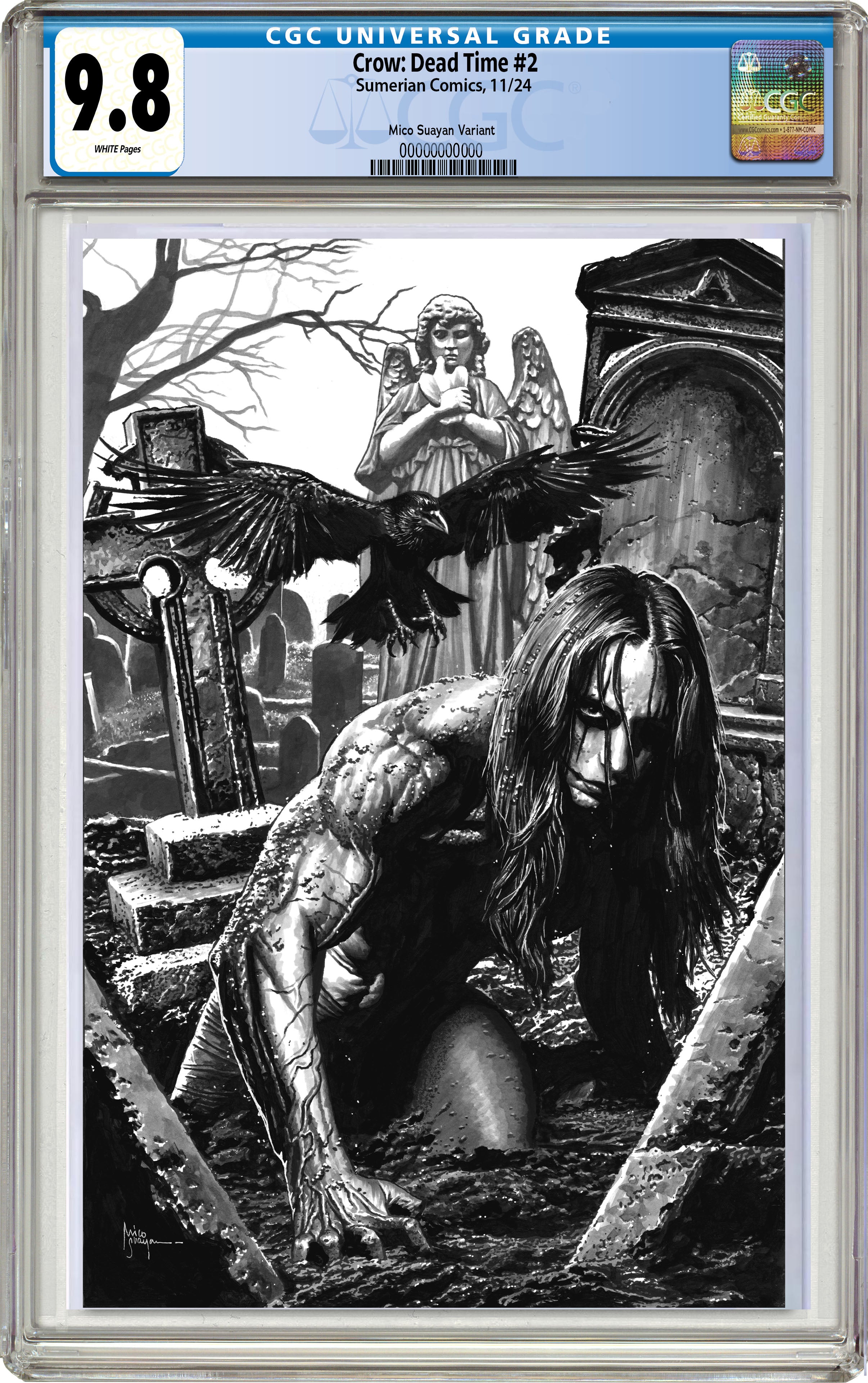 CROW DEAD TIME #2 MICO SUAYAN EXCLUSIVE VIRGIN VARIANT OPTIONS LIMITED TO 200 11-06-24