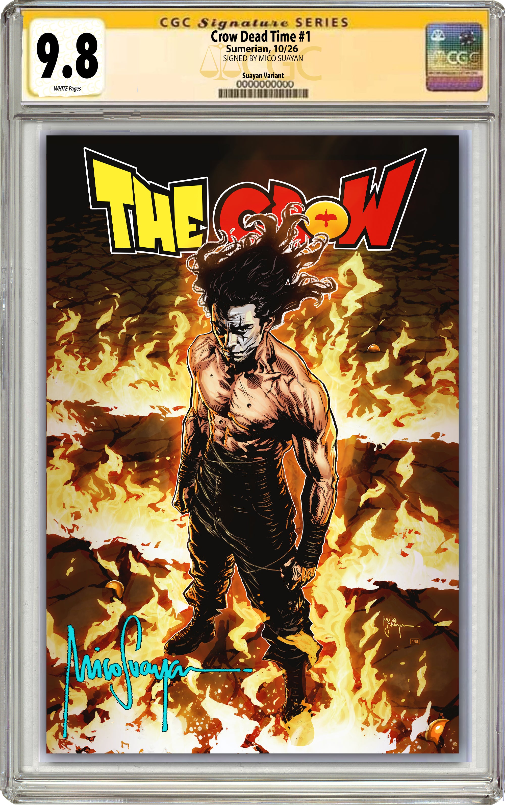 CROW DEAD TIME #1 MICO SUAYAN "CROWKU" FANEXPO DALLAS EXCLUSIVE (GRADED EDITION)