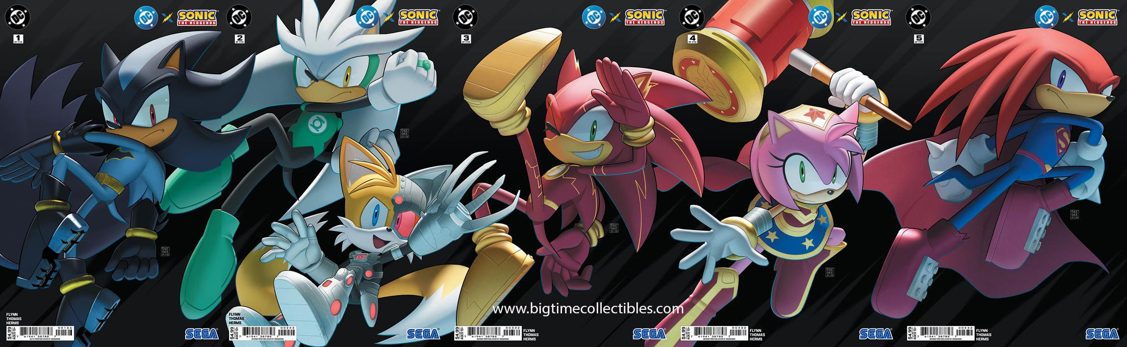 DC X SONIC THE HEDGEHOG #1-5 DEEGEEMIN CONNECTING VARIANT -- [Expected In Stock Date : 04-29-26]