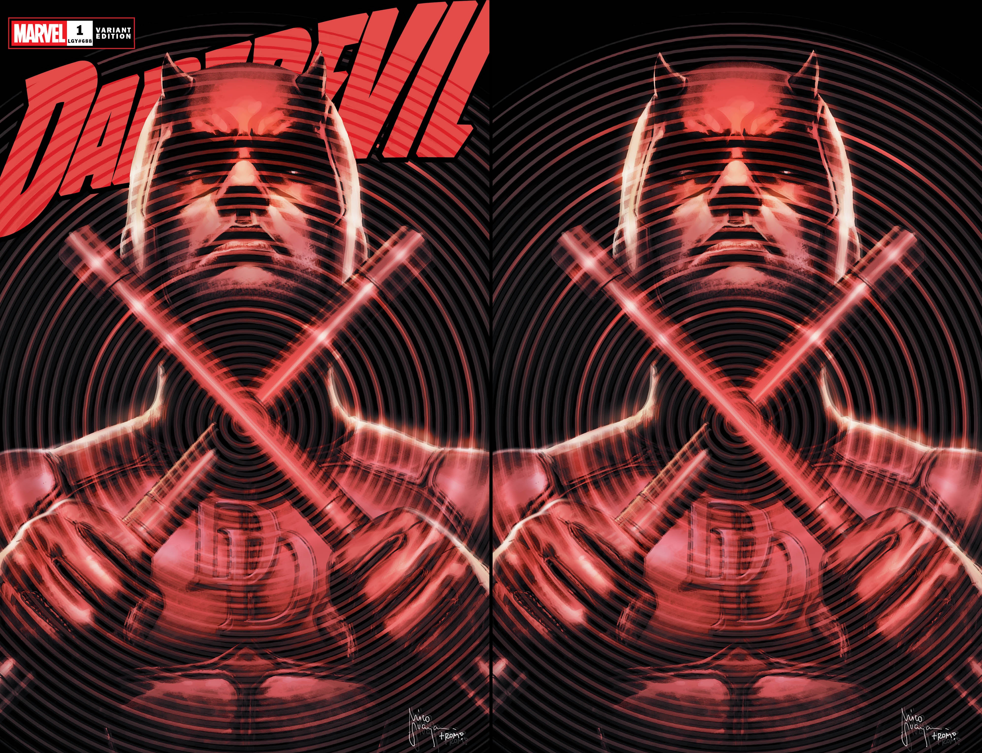 DAREDEVIL #1 MICO SUAYAN C2E2 EXCLUSIVE VARIANT COVERS [04-01-26]