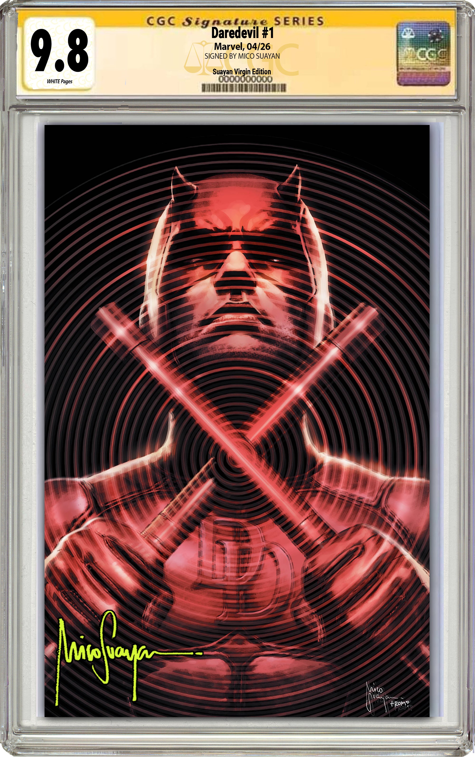 DAREDEVIL #1 MICO SUAYAN C2E2 EXCLUSIVE VARIANT COVERS [04-01-26]