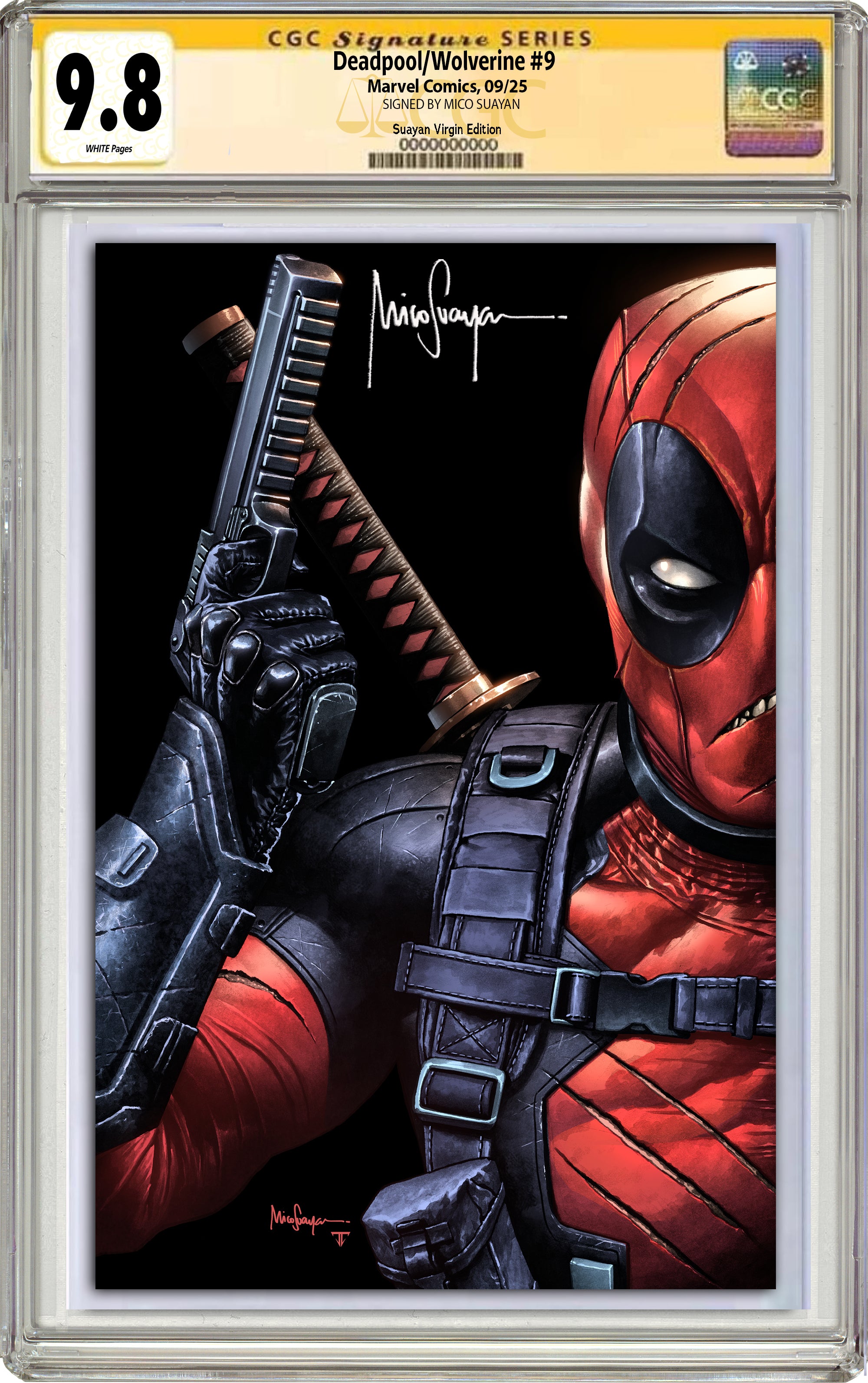 DEADPOOL WOLVERINE #9 MICO SUAYAN NYCC BATTLE DAMAGED EXCLUSIVE VARIANT