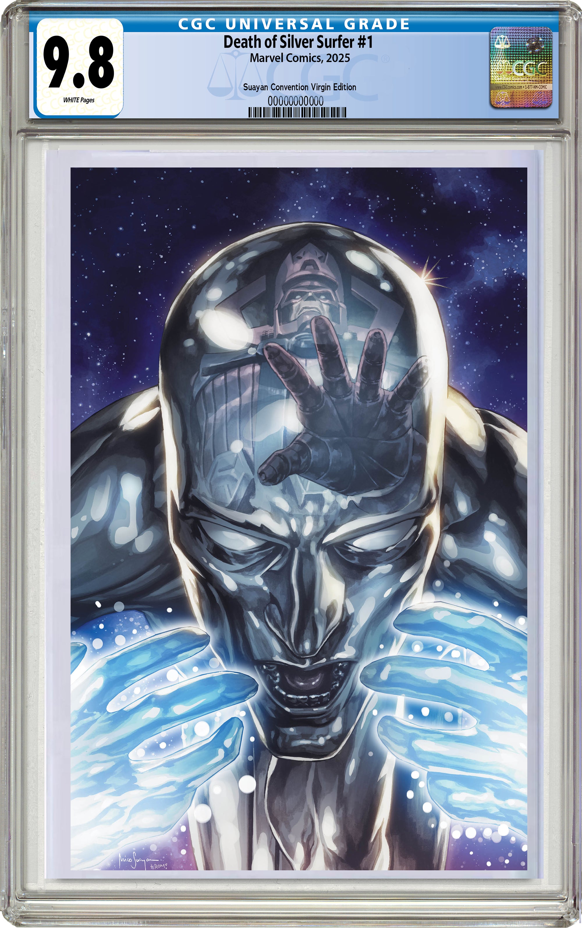 アメコミ リーフ Death Silver Surfer Mico Suayan DEATH OF THE SILVER SURFER #1 MICO SUAYAN WHITEOUT HEROES