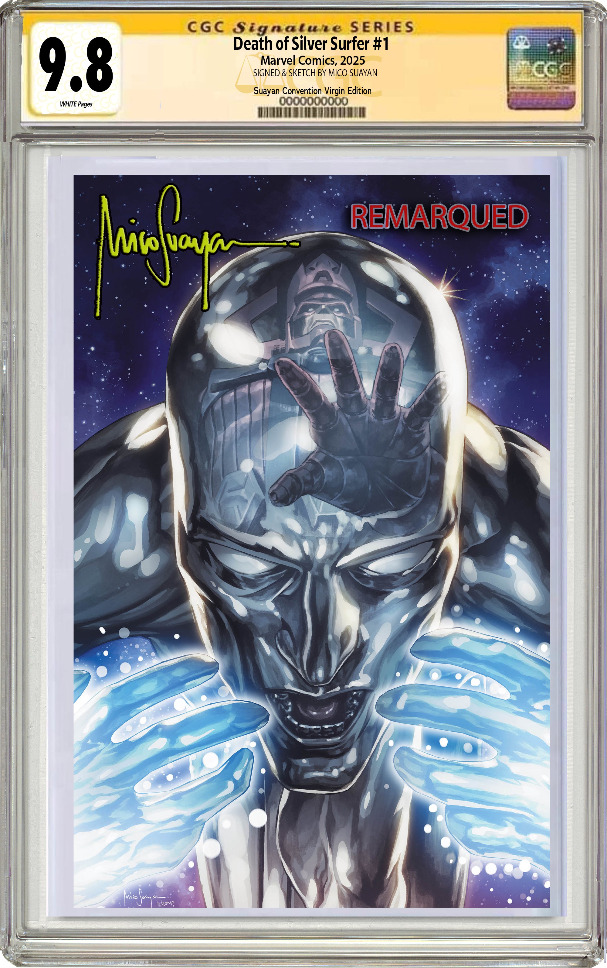 アメコミ リーフ Death Silver Surfer Mico Suayan DEATH OF THE SILVER SURFER #1 MICO SUAYAN HEROES CON EXCLUSIVE VARIANT