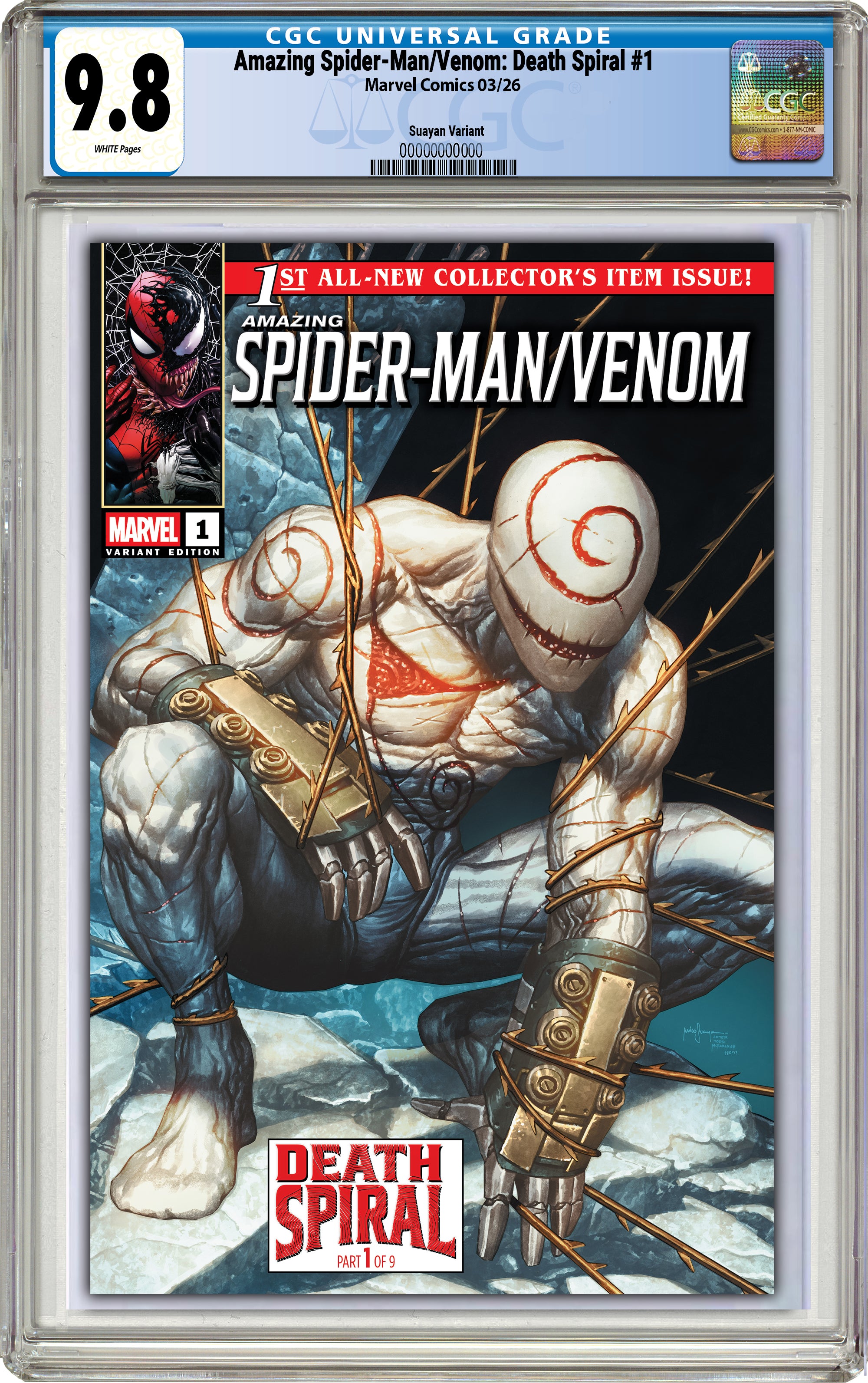 AMAZING SPIDER-MAN VENOM DEATH SPIRAL #1 MICO SUAYAN MEGACON EXCLUSIVE VARIANT COVERS  [02-25-26 ]