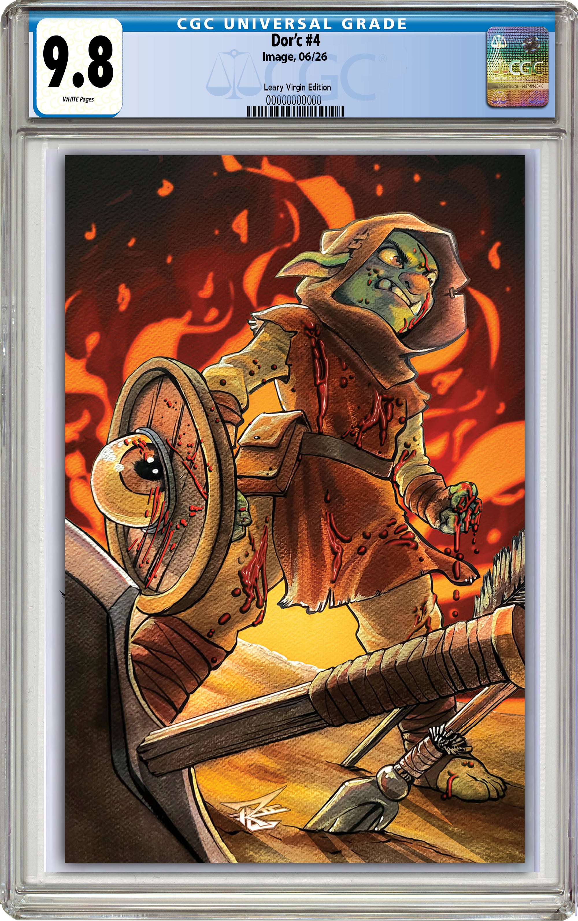 DORC #4 RON LEARY HEROES CON EXCLUSIVE VIRGIN VARIANT.