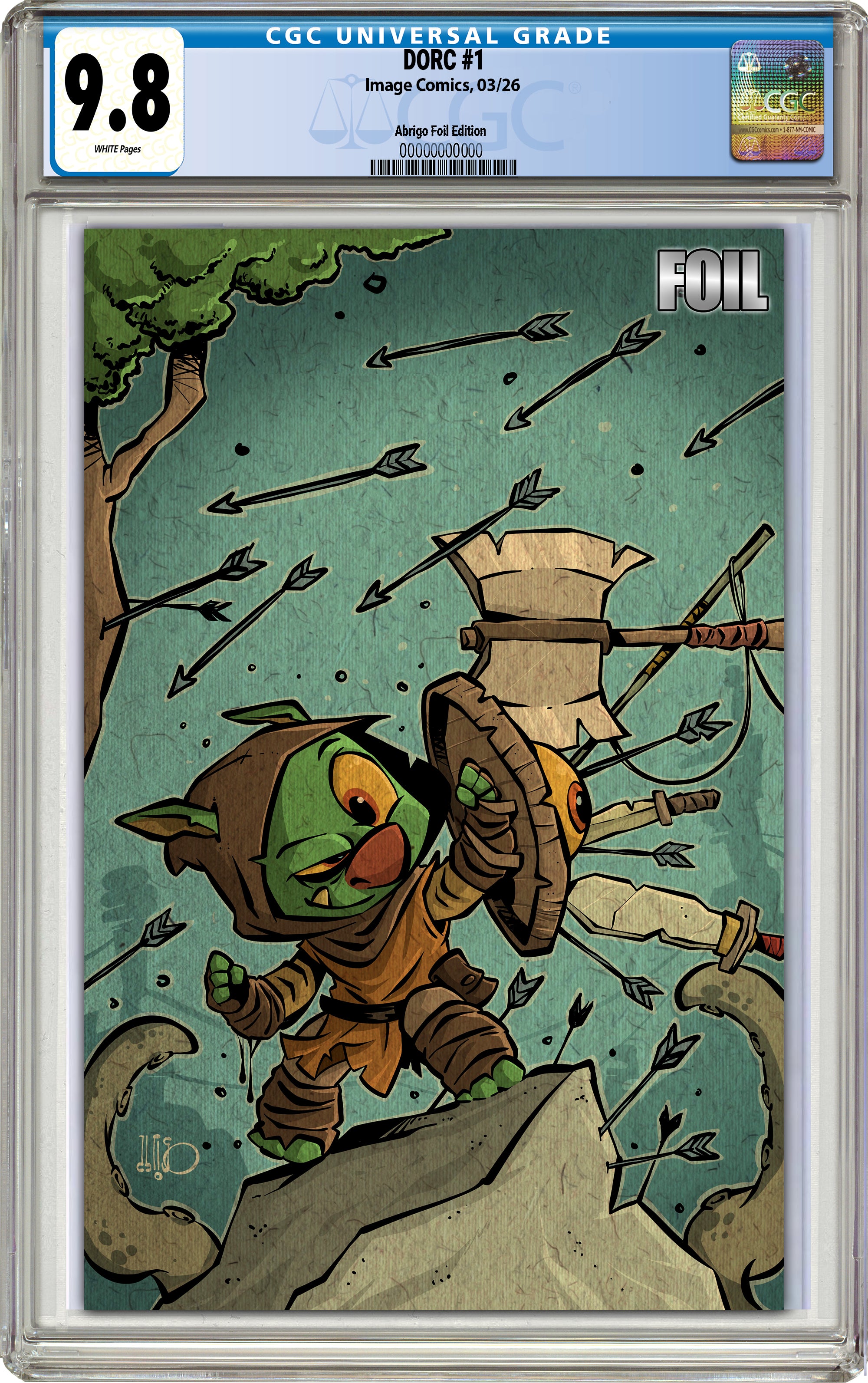 DORC #1 FREELY ABRIGO MEGACON EXCLUSIVE SECERET VIRGIN FOIL EDITION 3RD PTG
