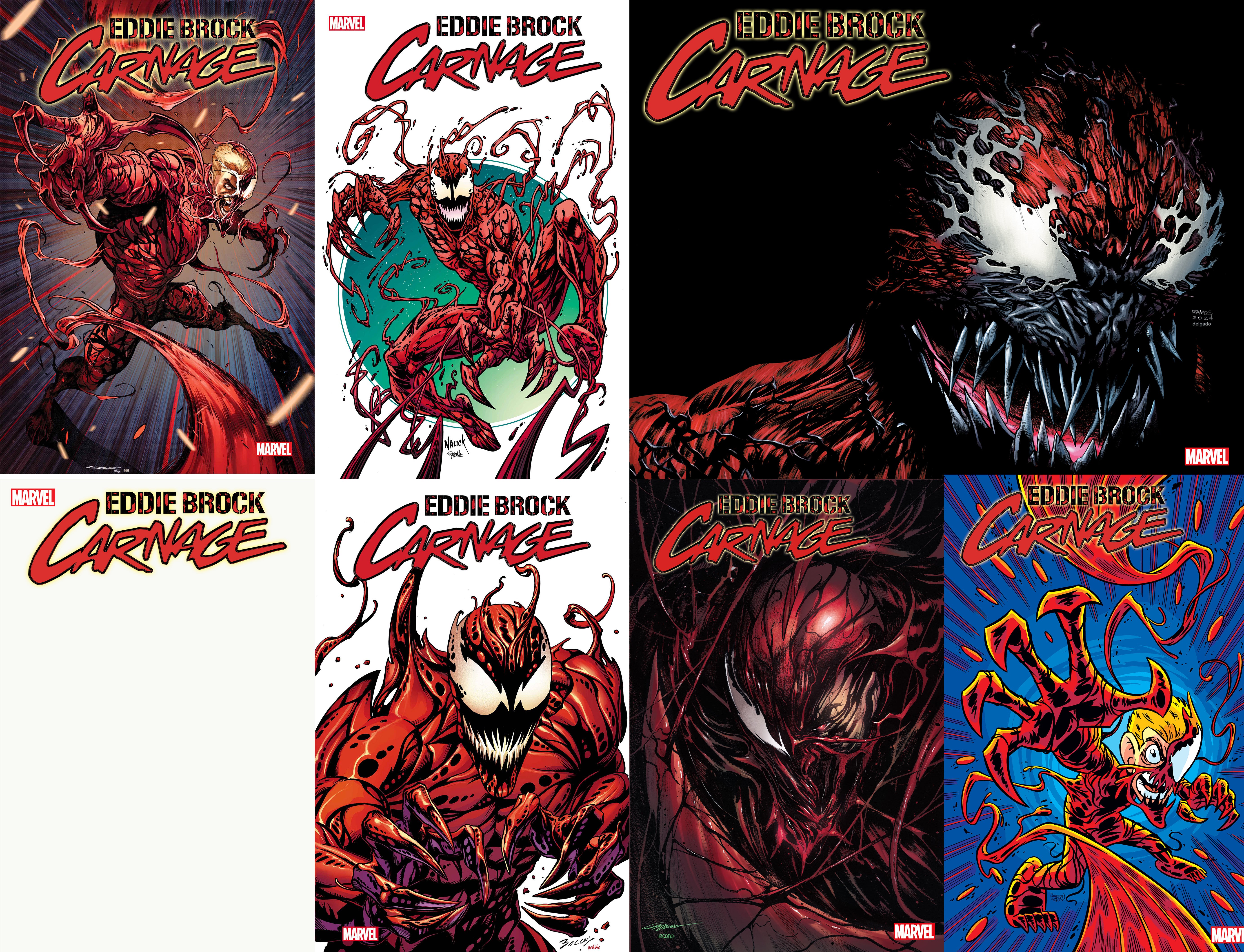 EDDIE BROCK: CARNAGE #1 7-PACK BUNDLE-- [Expected In Stock Date : 02-1