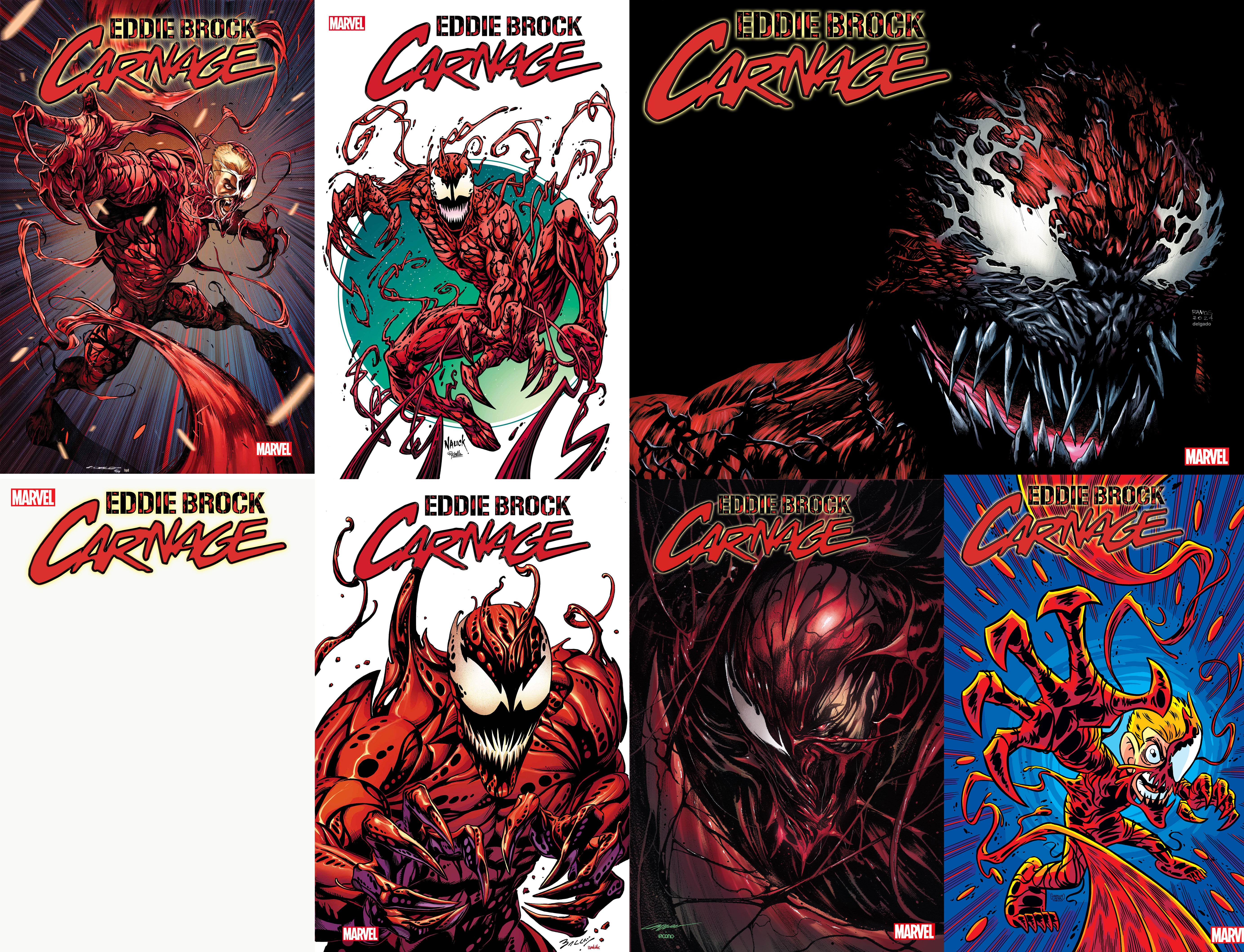 EDDIE BROCK: CARNAGE #1 7-PACK BUNDLE-- [Expected In Stock Date : 02-12-25]