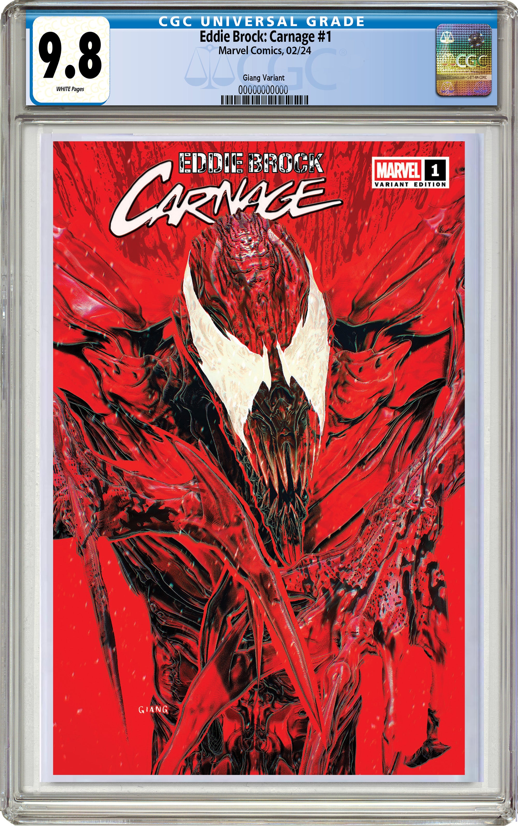 EDDIE BROCK: CARNAGE #1 JOHN GIANG NEGATIVE BLEED MEGACON EXCLUSIVE OPTIONS [02-12-25]