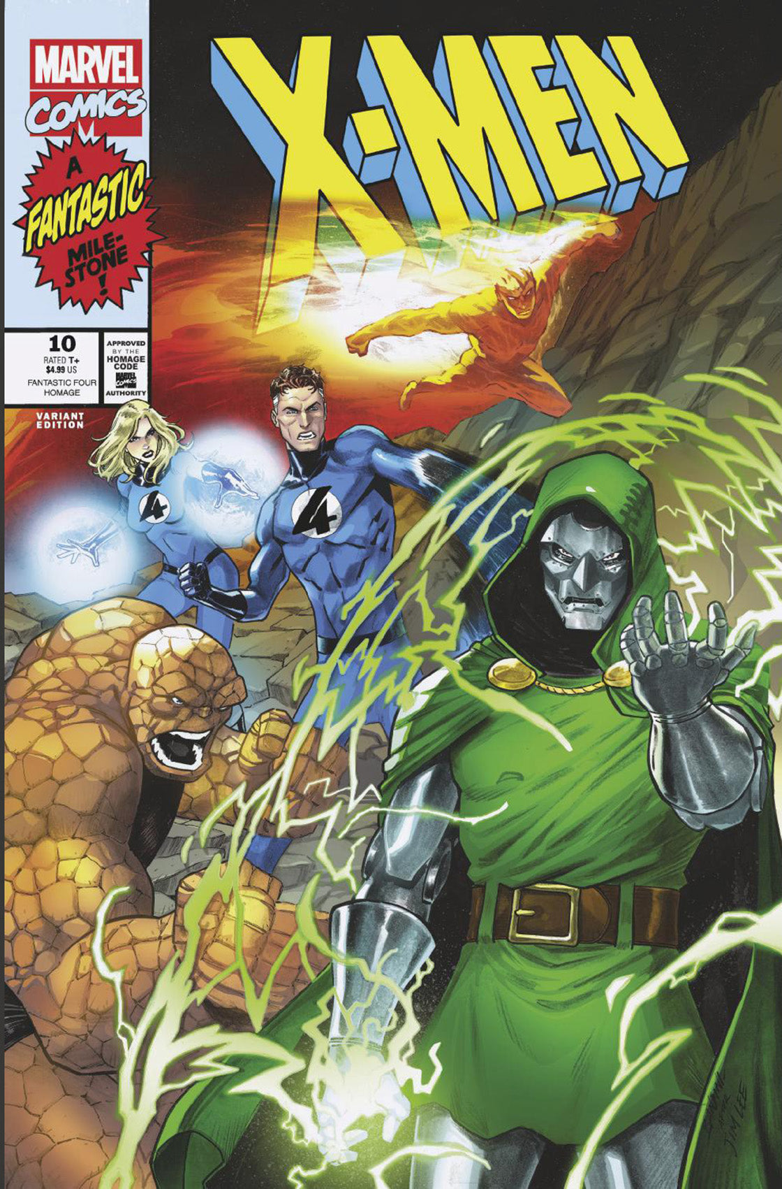 X-MEN #10 MICHELE BANDINI FANTASTIC FOUR DOOM HOMAGE VARIANT -- [Expected In Stock Date : 01-29-25]