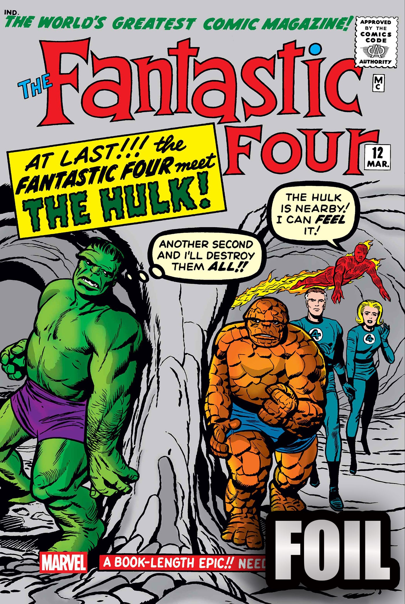 FANTASTIC FOUR #12 FACSIMILE EDITION FOIL VARIANT  -- [Expected In Stock Date : 12-10-25]