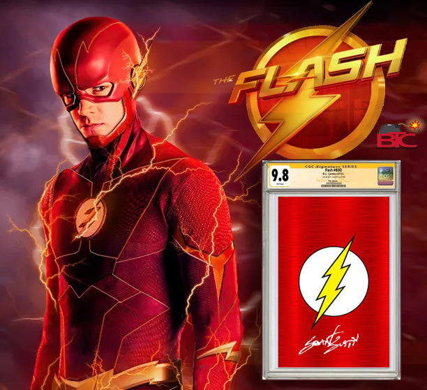 FLASH #800 CLASSIC RED FOIL EDITION SIGNED BY GRANT GUSTIN CGC 9.6 OR BETTER