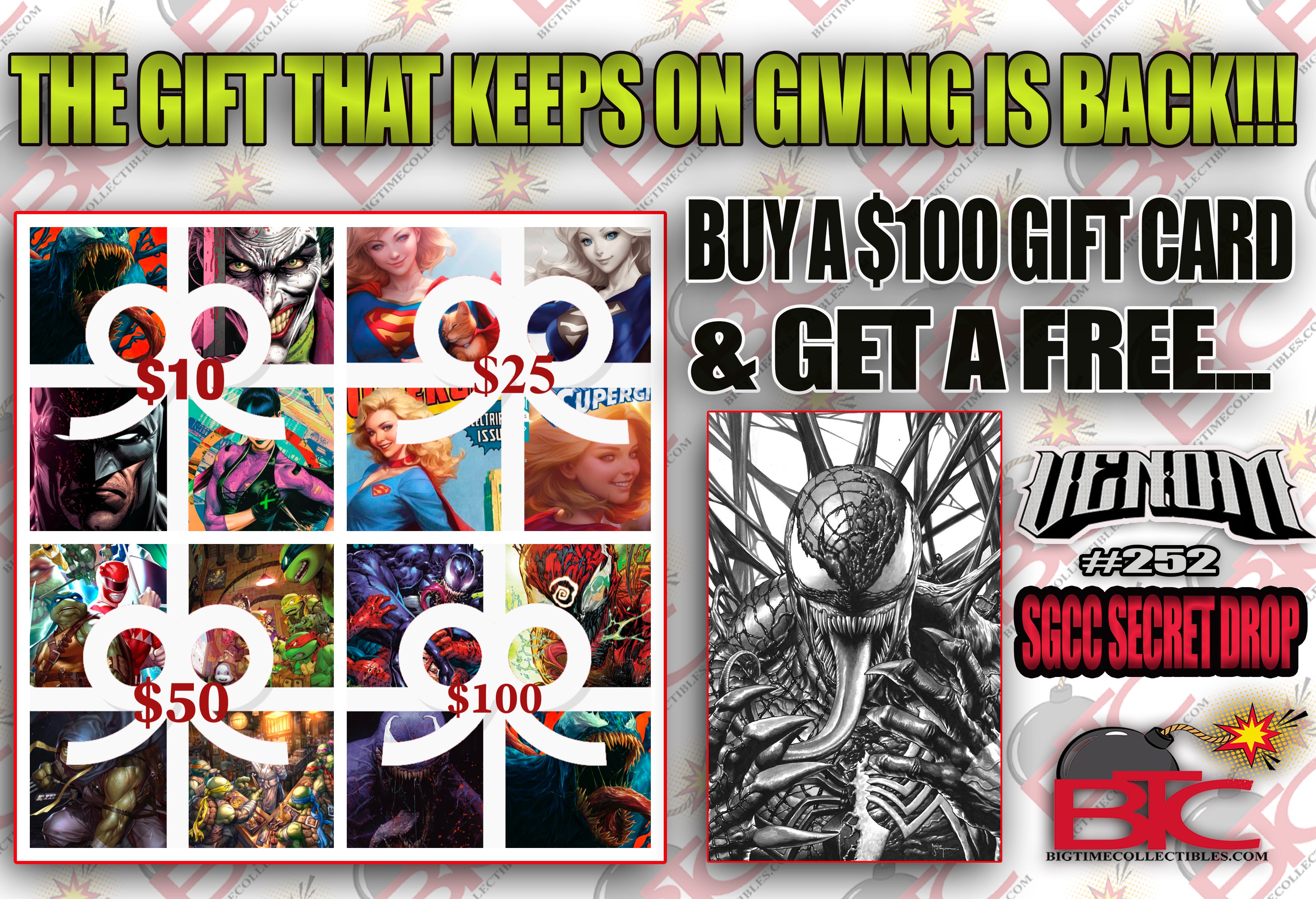 BTC GIFT CARDS $10-$100 INCREMENTS