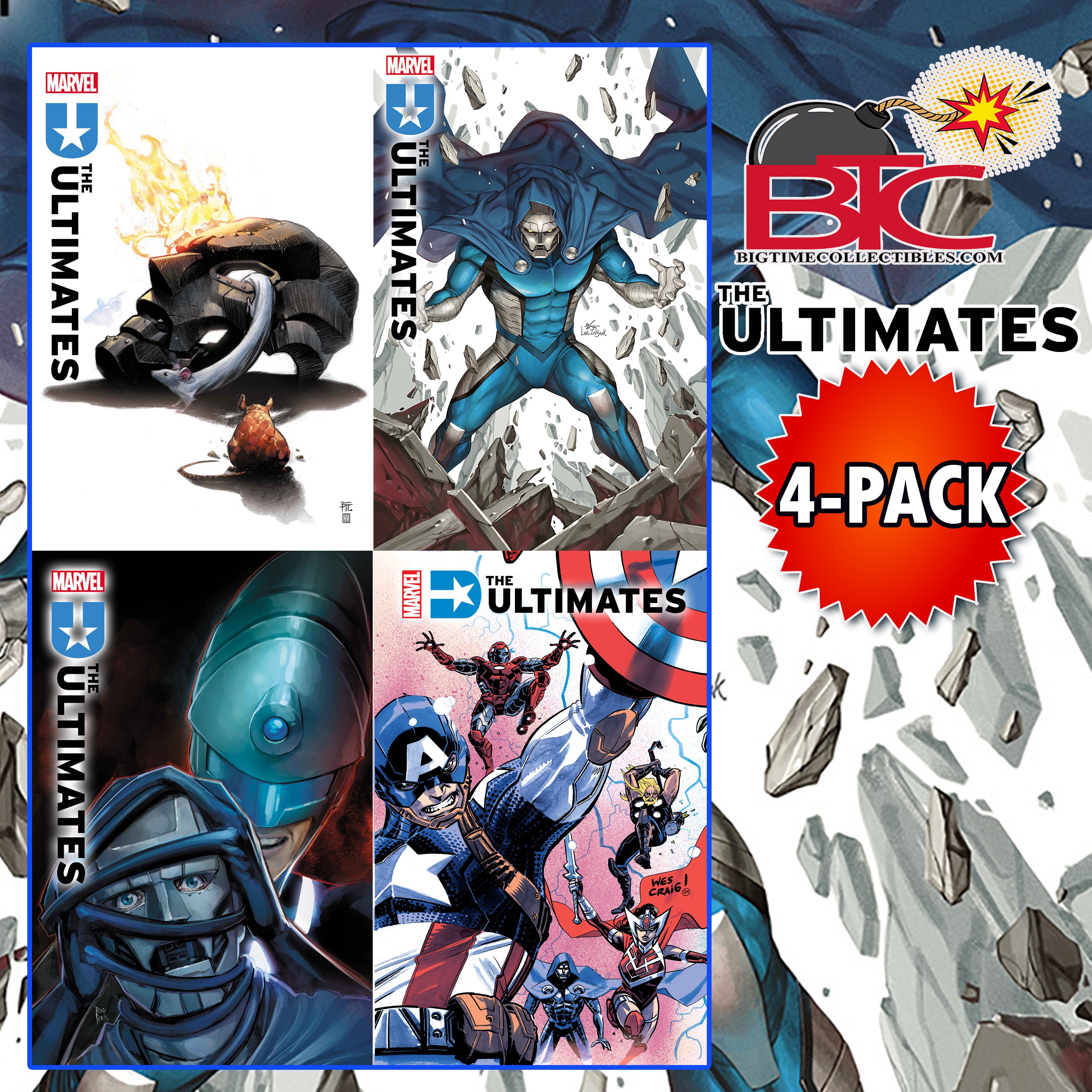 ULTIMATES #4 4-PACK BUNDLE STOCK DATE: 09-04-24