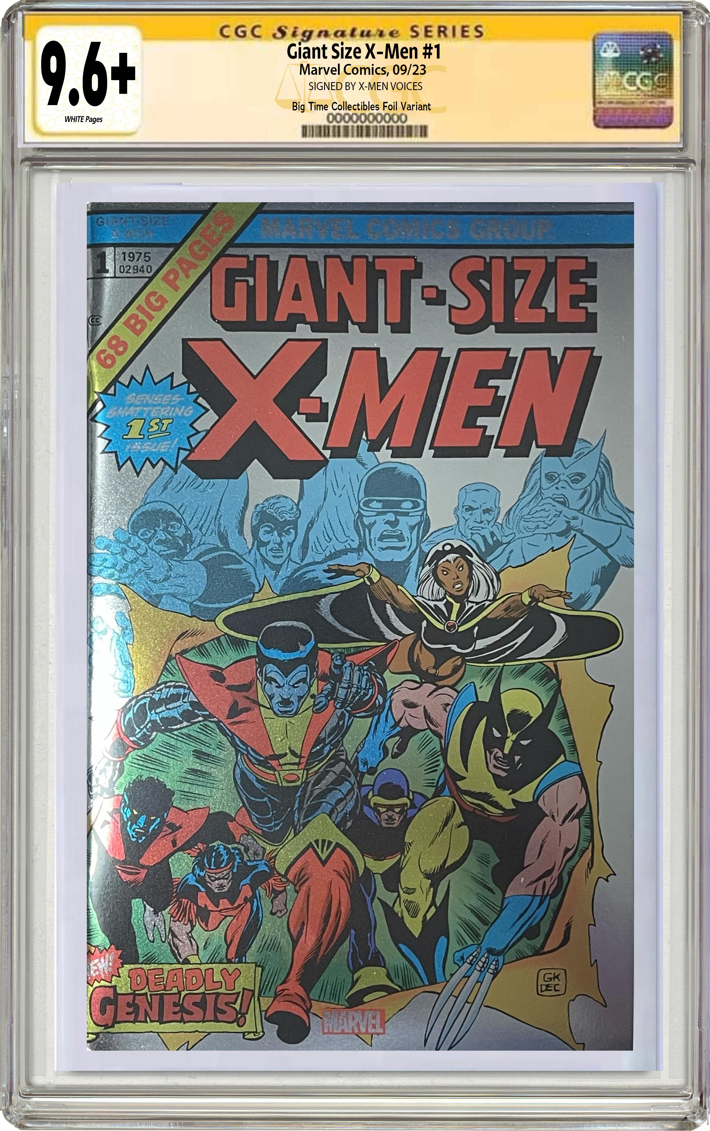 GIANT SIZE X-MEN #1 FOIL VARIANT SIGNATURE OPS WITH CHRIS CLAREMONT & X-MEN VOICE ACTORS/ACTRSSES