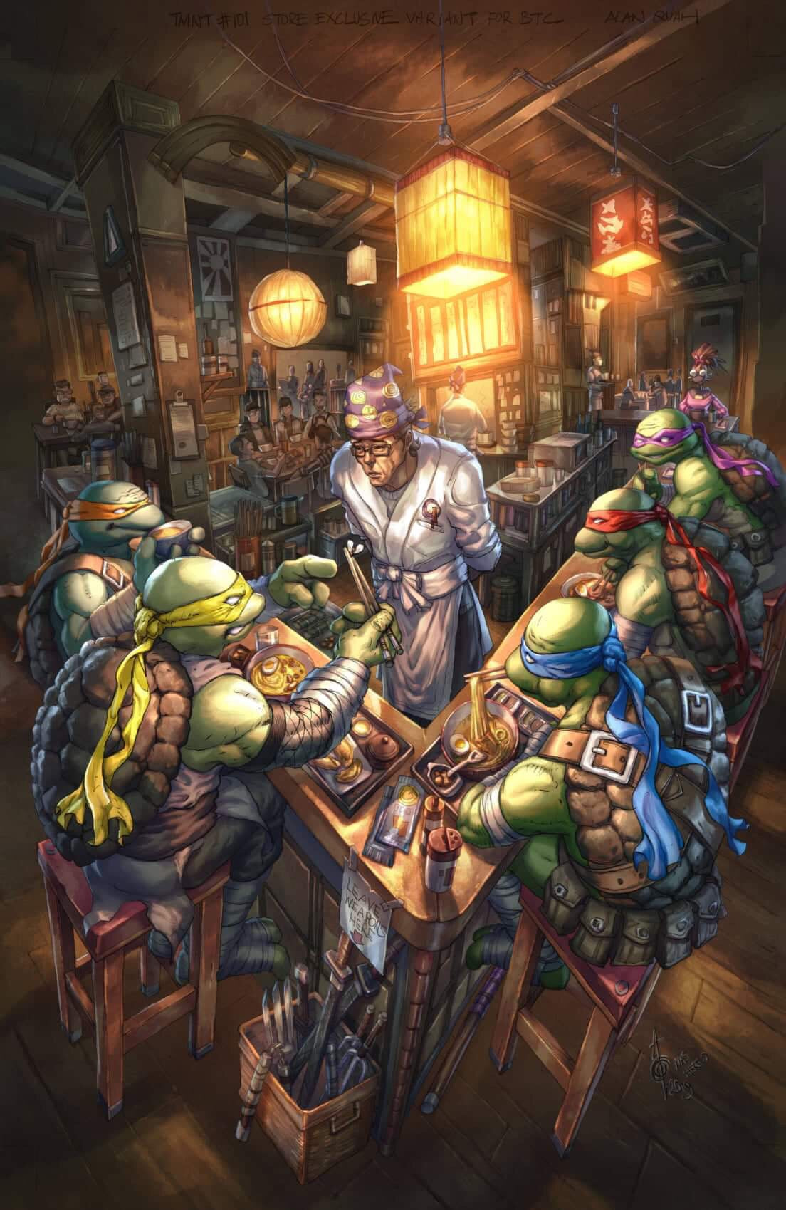 TMNT #101 ALAN QUAH RAMEN GANG EXCLUSIVE VARIANT (I68)(I106)(I116)