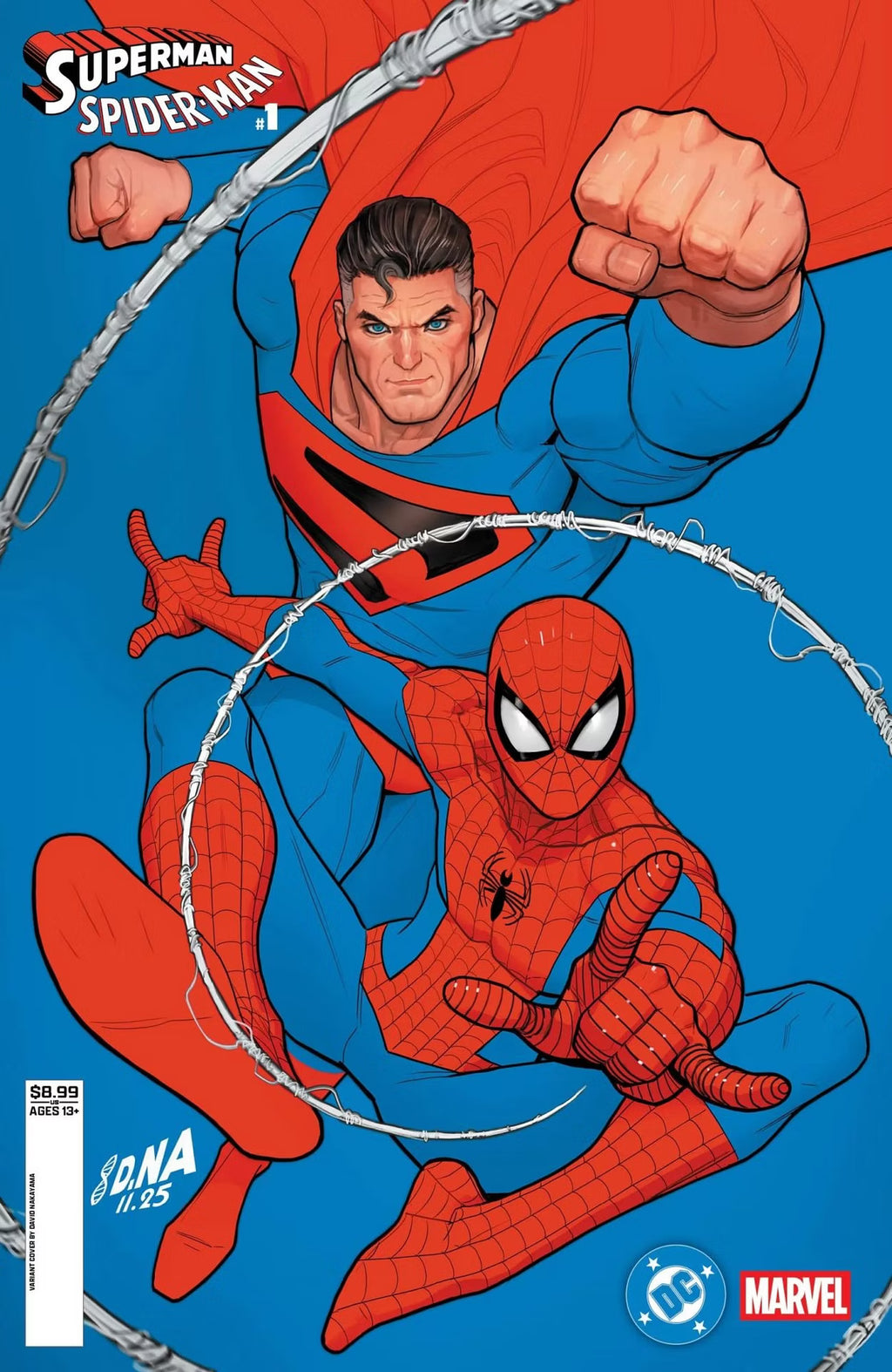 DC MARVEL SUPERMAN SPIDER-MAN #1 (ONE SHOT) CVR Q DAVID NAKAYAMA KINGD
