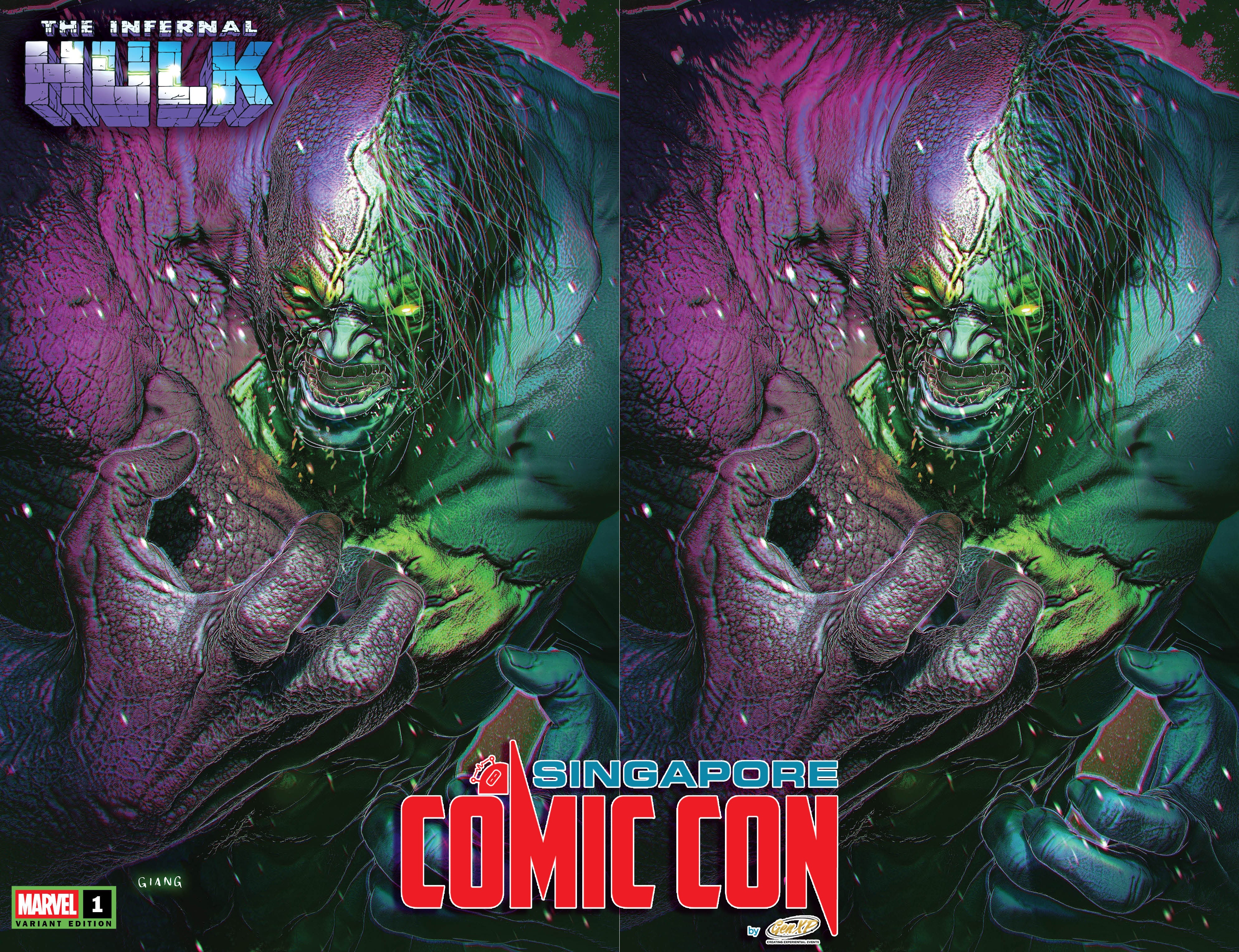 INFERNAL HULK #1 JOHN GIANG "INFERNAL MONSTER" SGCC EXCLUSIVE VARIANT COVERS  -- [11-26-25]