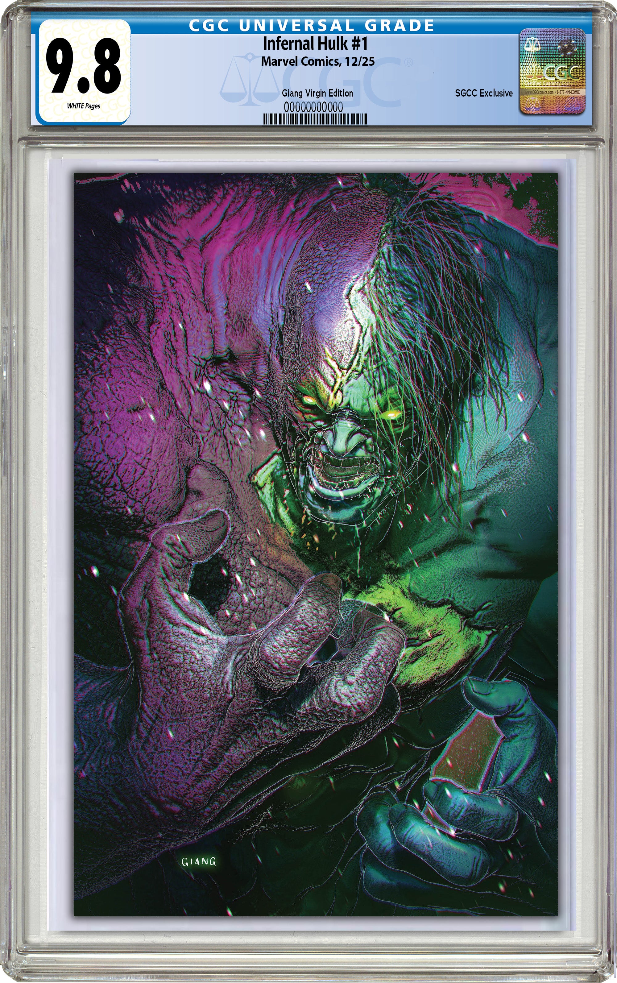 INFERNAL HULK #1 JOHN GIANG "INFERNAL MONSTER" SGCC EXCLUSIVE VARIANT COVERS  -- [11-26-25]