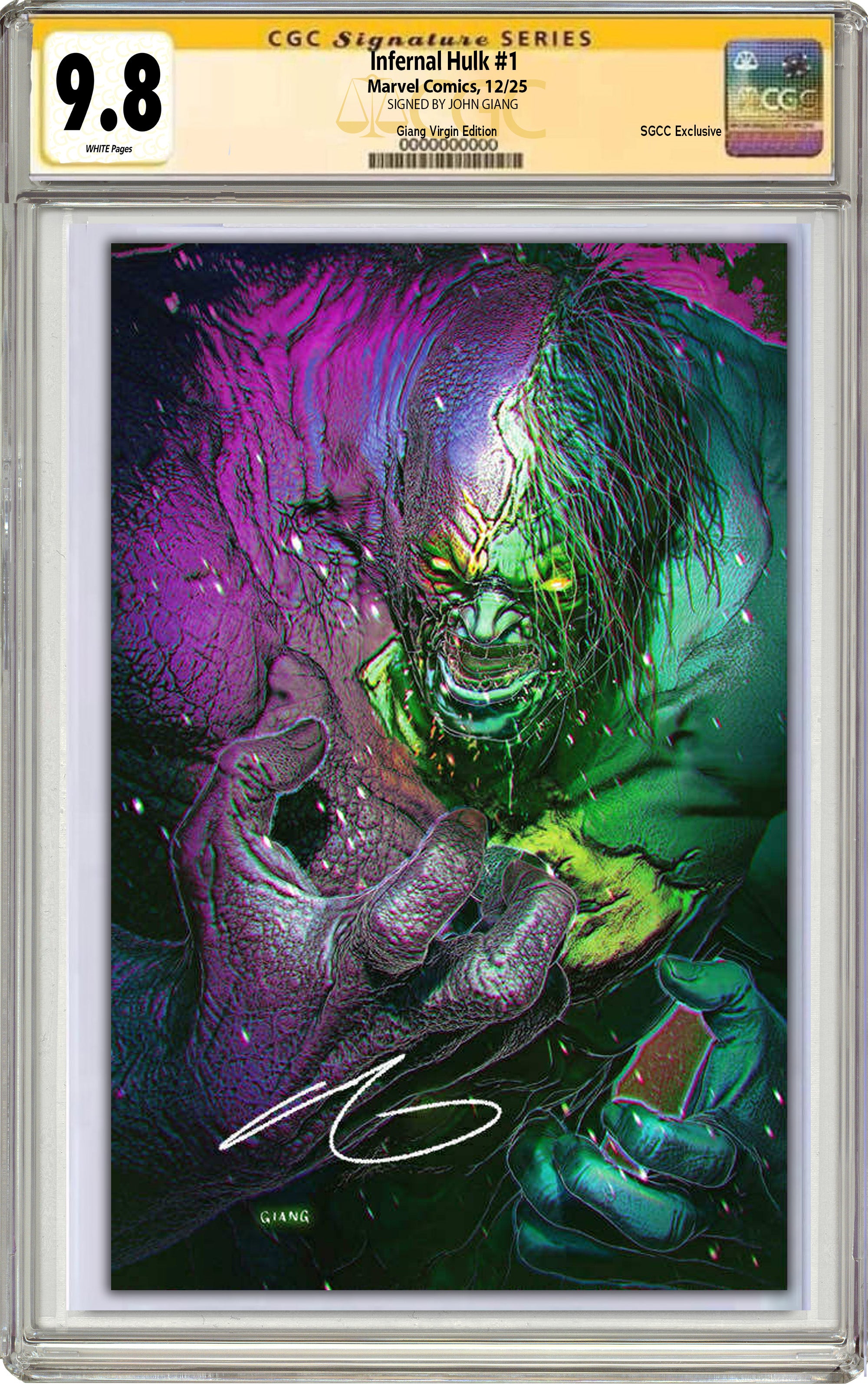 INFERNAL HULK #1 JOHN GIANG "INFERNAL MONSTER" SGCC EXCLUSIVE VARIANT COVERS  -- [11-26-25]