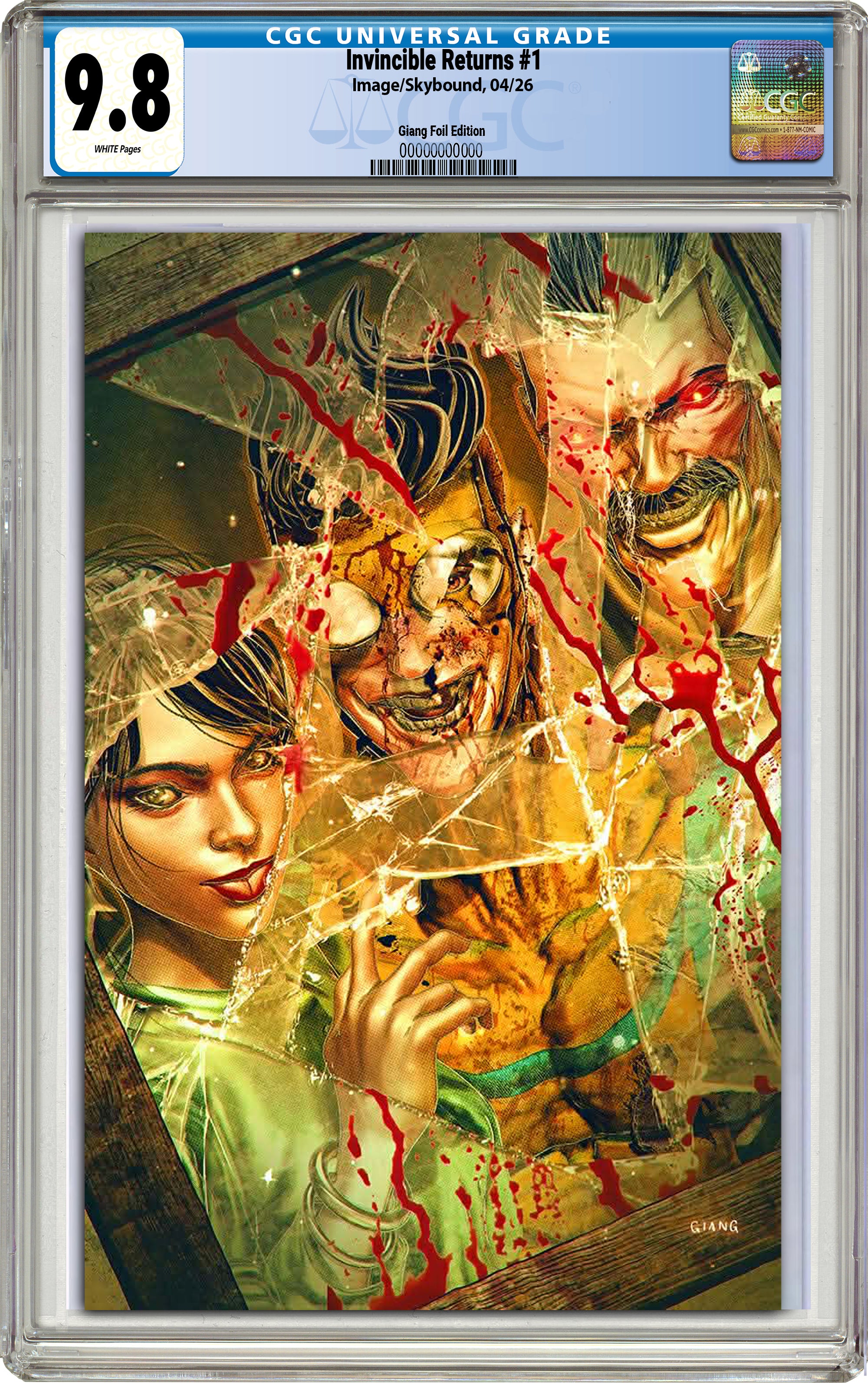 INVINCIBLE RETURNS FACSIMILE EDITION #1 JOHN GIANG C2E2 EXCLUSIVE FOIL EDITION
