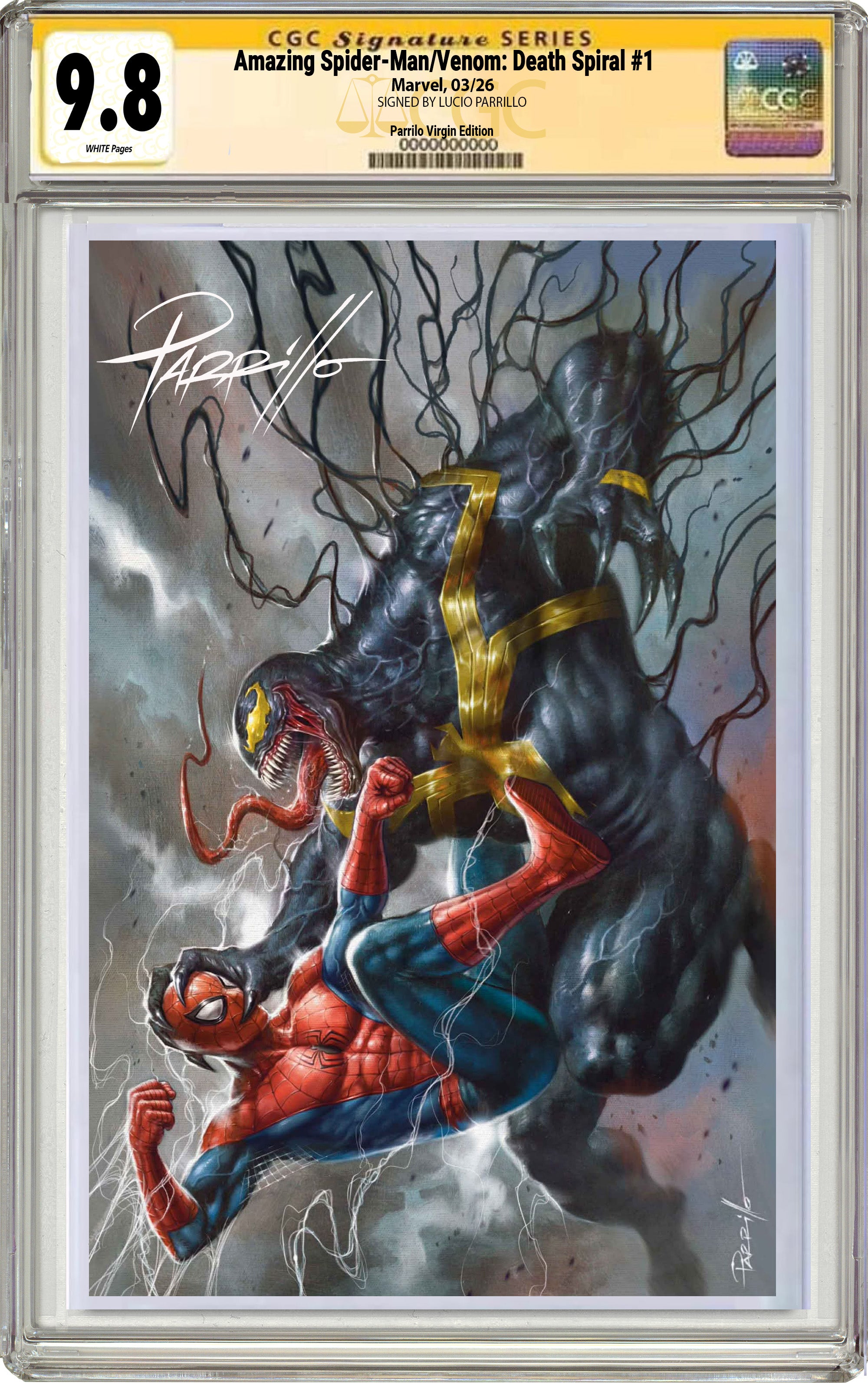 AMAZING SPIDER-MAN VENOM DEATH SPIRAL #1 LUCIO PARRILLO EXCLUSIVE VARIANT COVERS